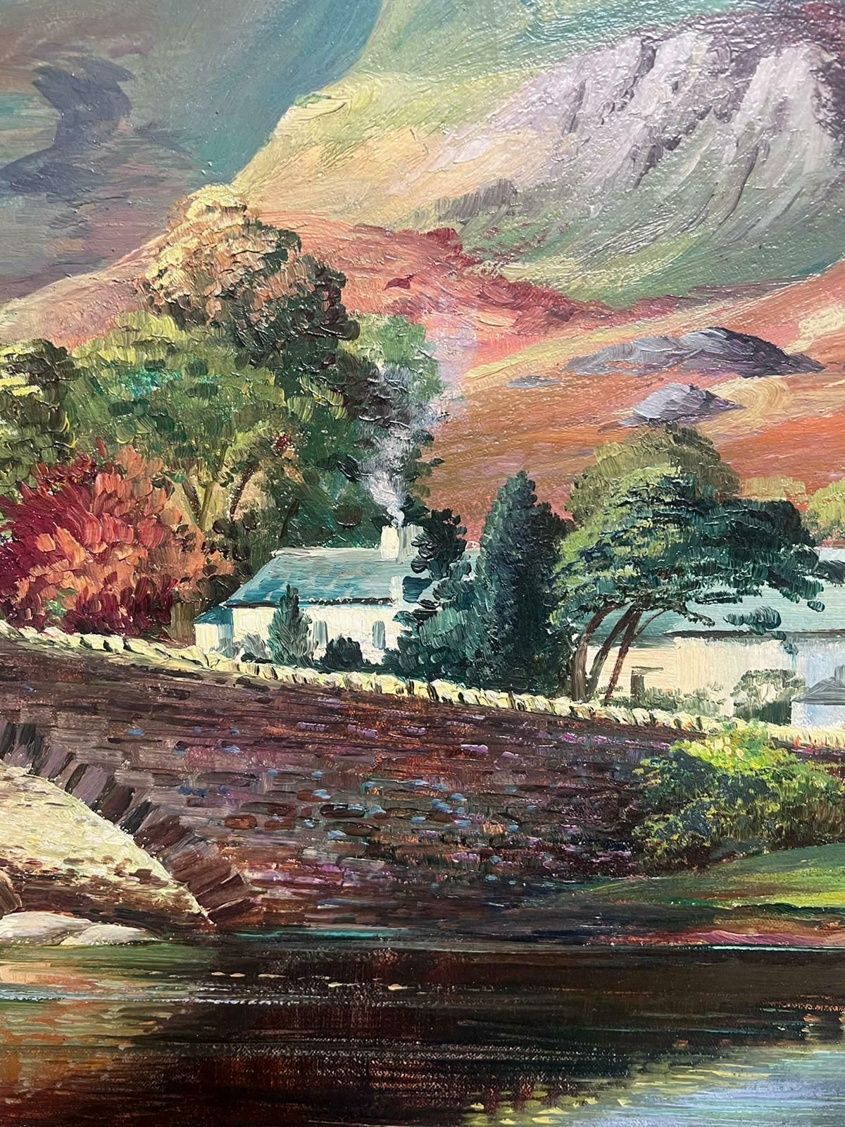 Alan. B. Charltonborrowdale English Lake District Large Signed Framed English Oil Painting photo for sale