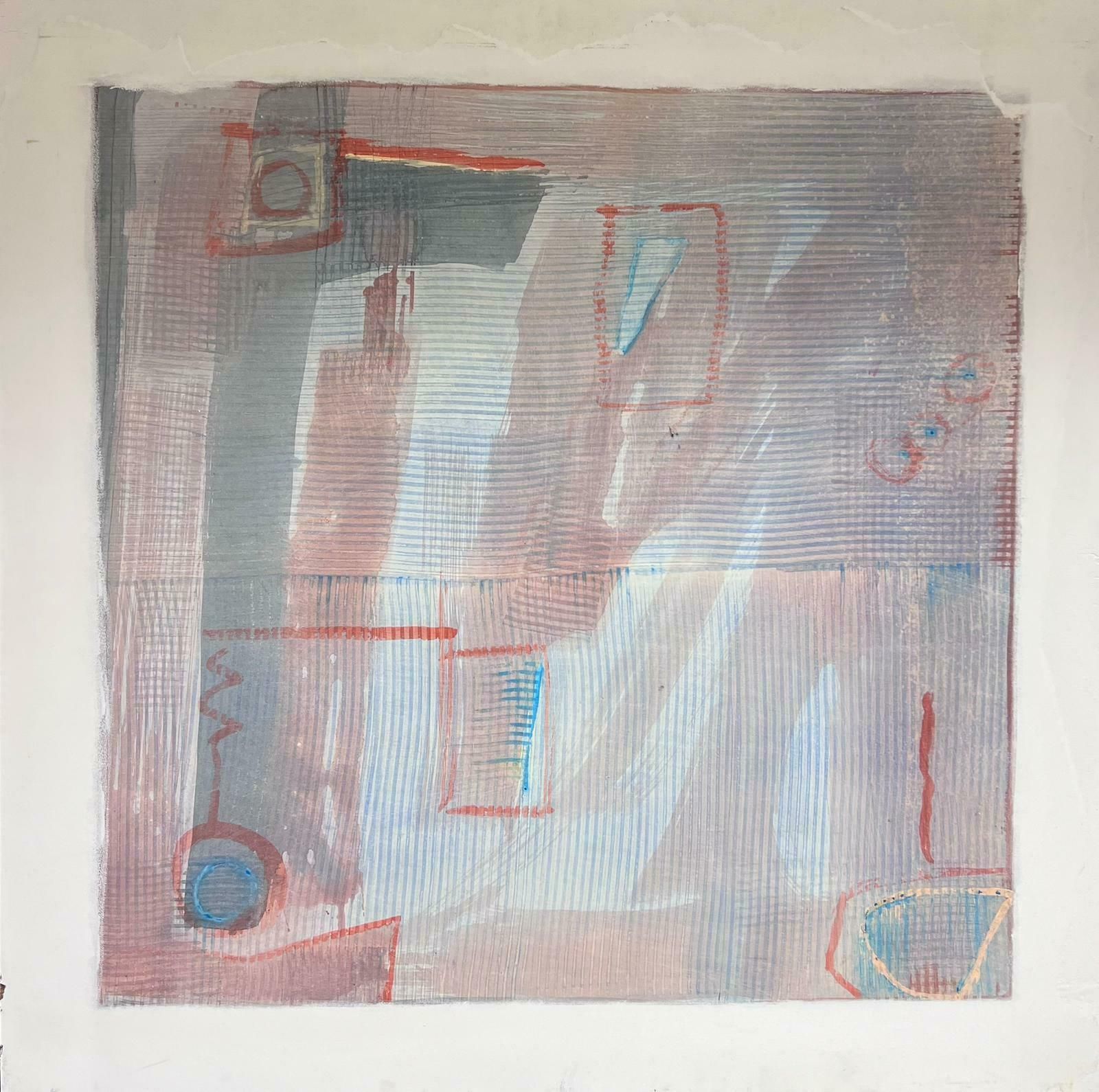 Jacques Coulais (1955 2011)huge French Expressionist Abstract Original Painting Artists Studio Provenancemid 20th Century