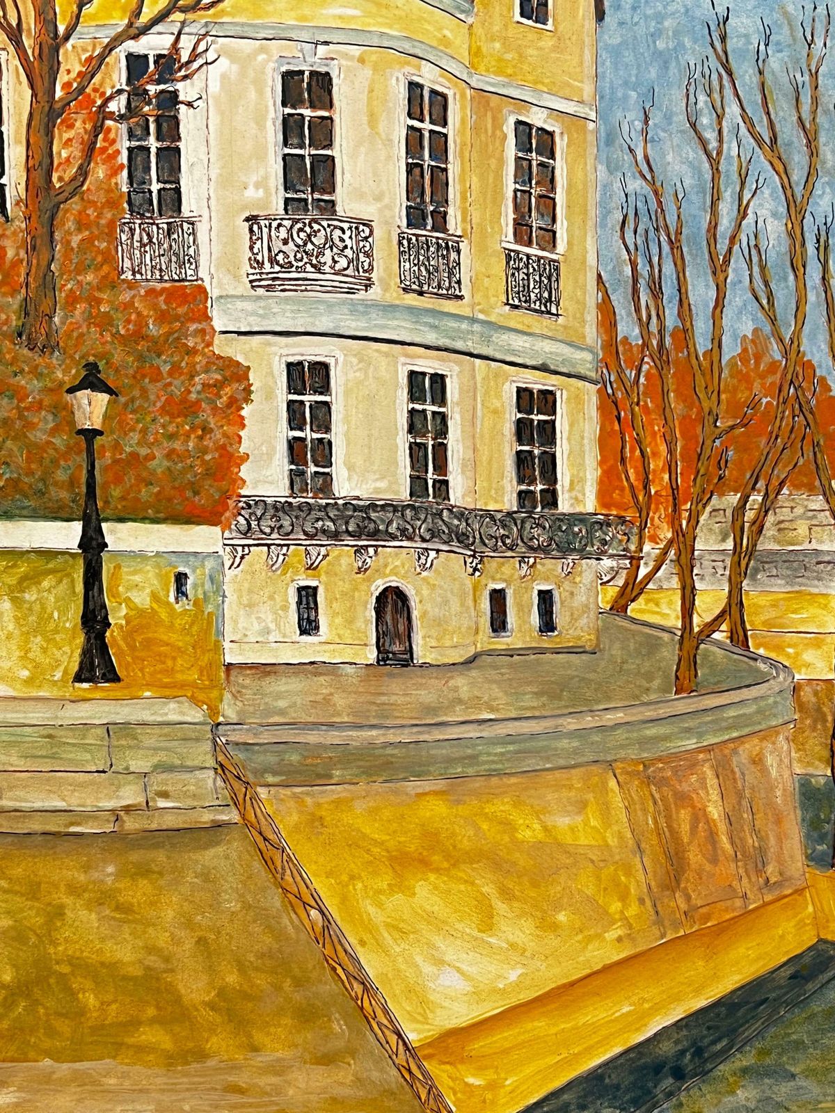 Bernard Labbe1950's Big Modernist/ Cubist Painting   Parisian Apartment 1950's photo buy