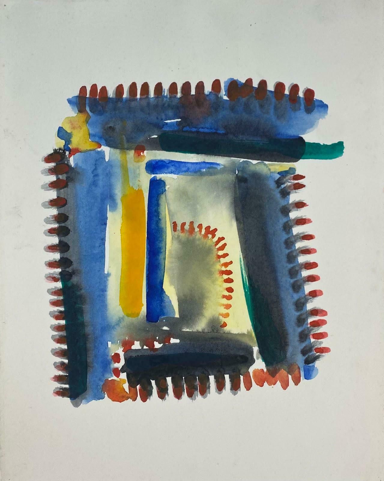 Jacques Coulais (1955 2011)french Expressionist Abstract Original Painting Artists Studio Provenancemid 20th Century