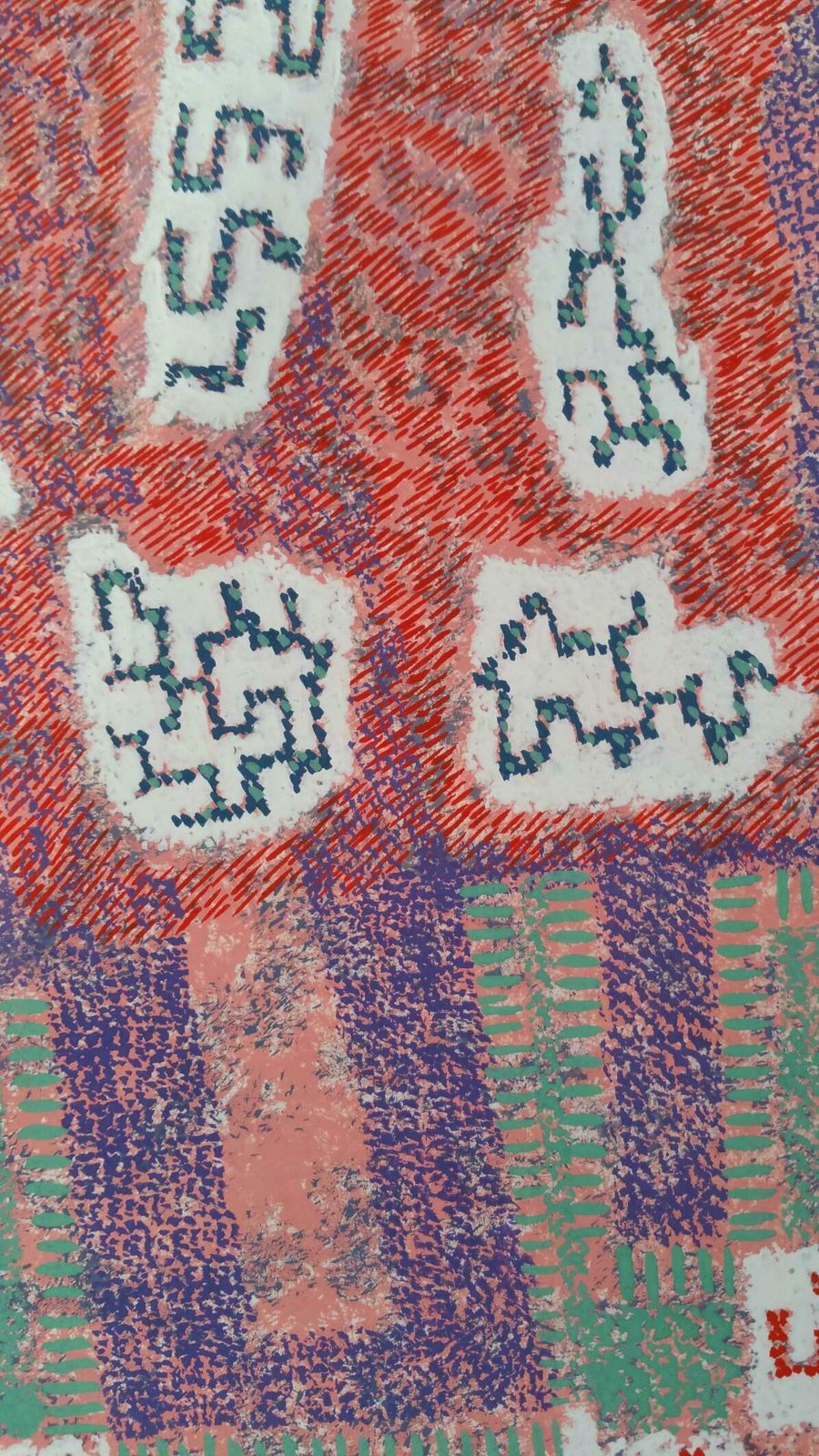 Louis Bellonfrench Neo Impressionist Pointillist Abstract Mid 20th Century Signed Paintingc. 1940s photo vinterior