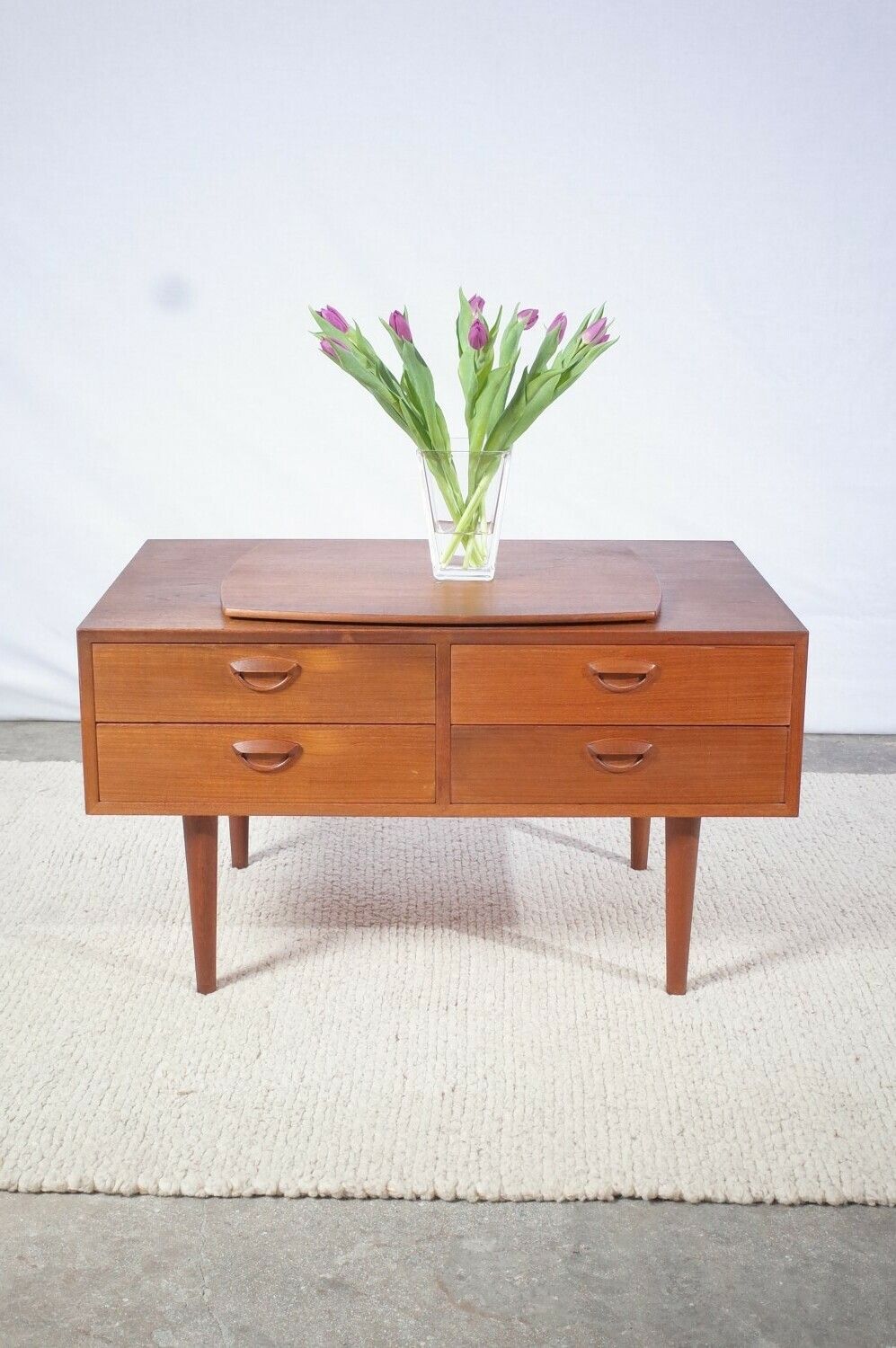 Mid Century Chest Of Drawers By Kai Kristiansen Teak Vintage Mid Century photo vintage