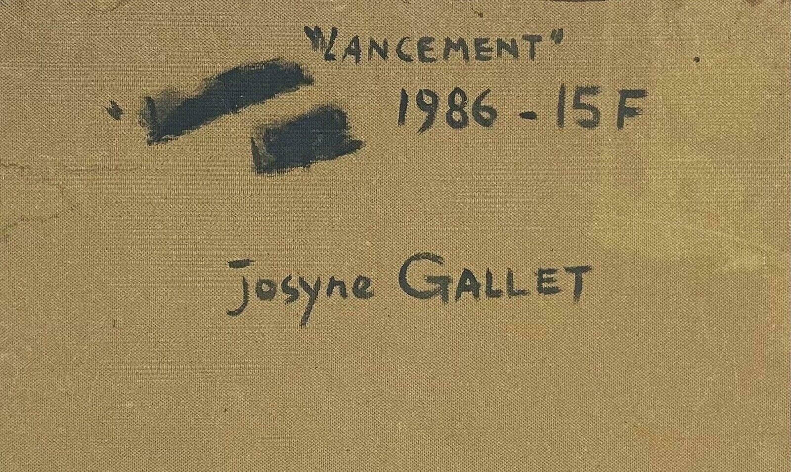 Josyne Gallethuge French Surrealist Fantasy Oil Painting Floating Figure Reaching For Moon photo buy