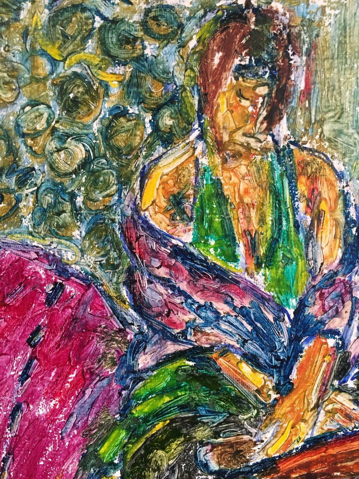 Kate Orrseductive Woman, Surrealist Impressionist Oil Painting, Signedc.2000s photo vinterior