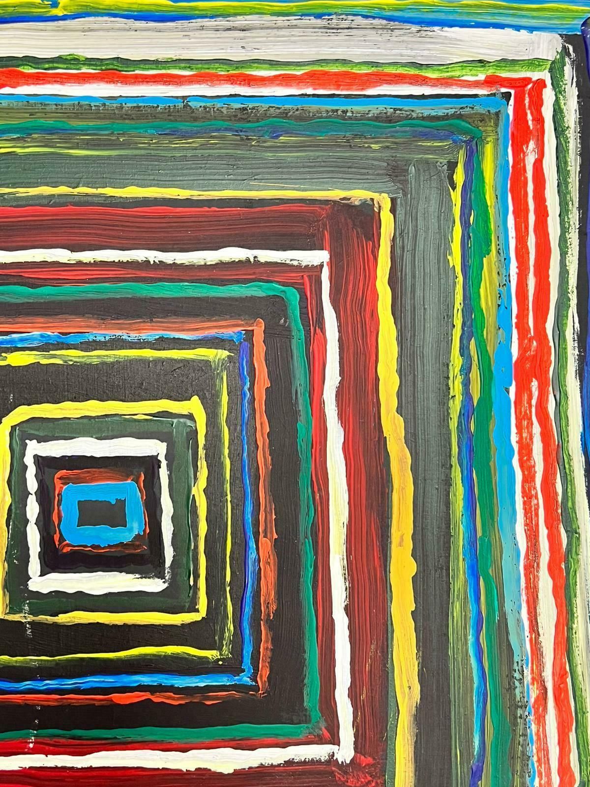 Contemporary British Colourful Modern British Abstract Painting Squares photo 1530.0