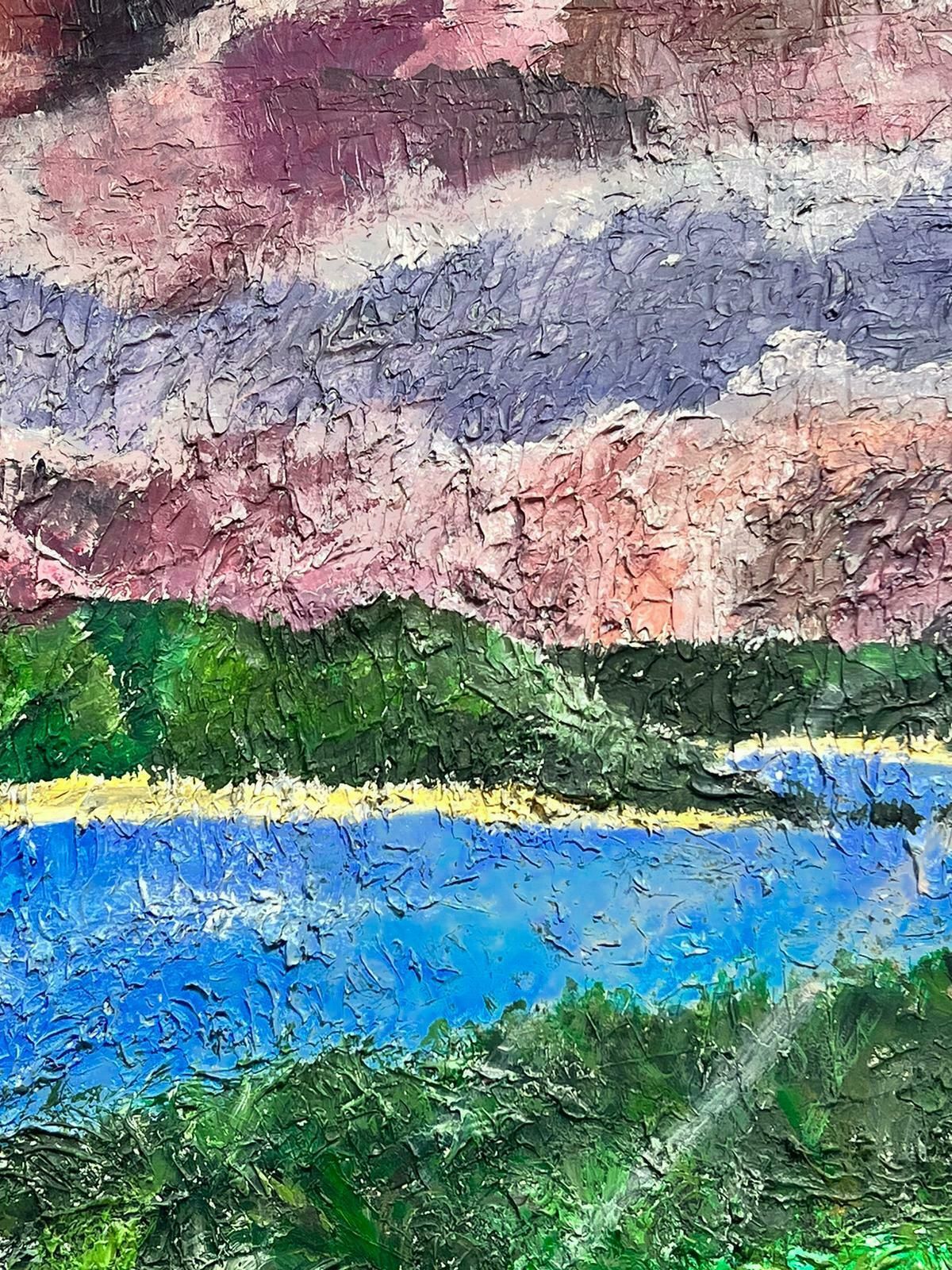 Ellie Parkcontemporary British Purple Sunrise Coastal Pathway Landscape In Padstow 2017 photo vinterior