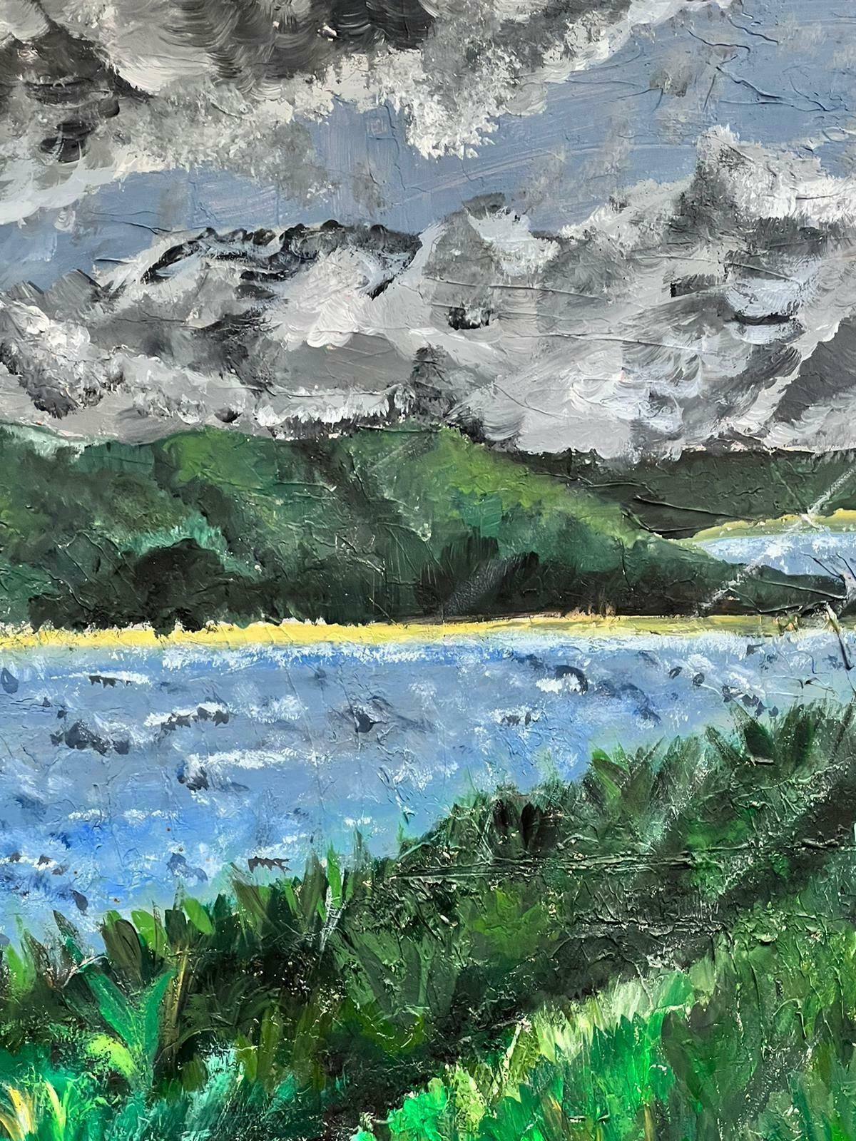 Ellie Parkcontemporary British Grey Cloud Coastal Pathway Landscape In Padstow Cornwall2017 photo for sale