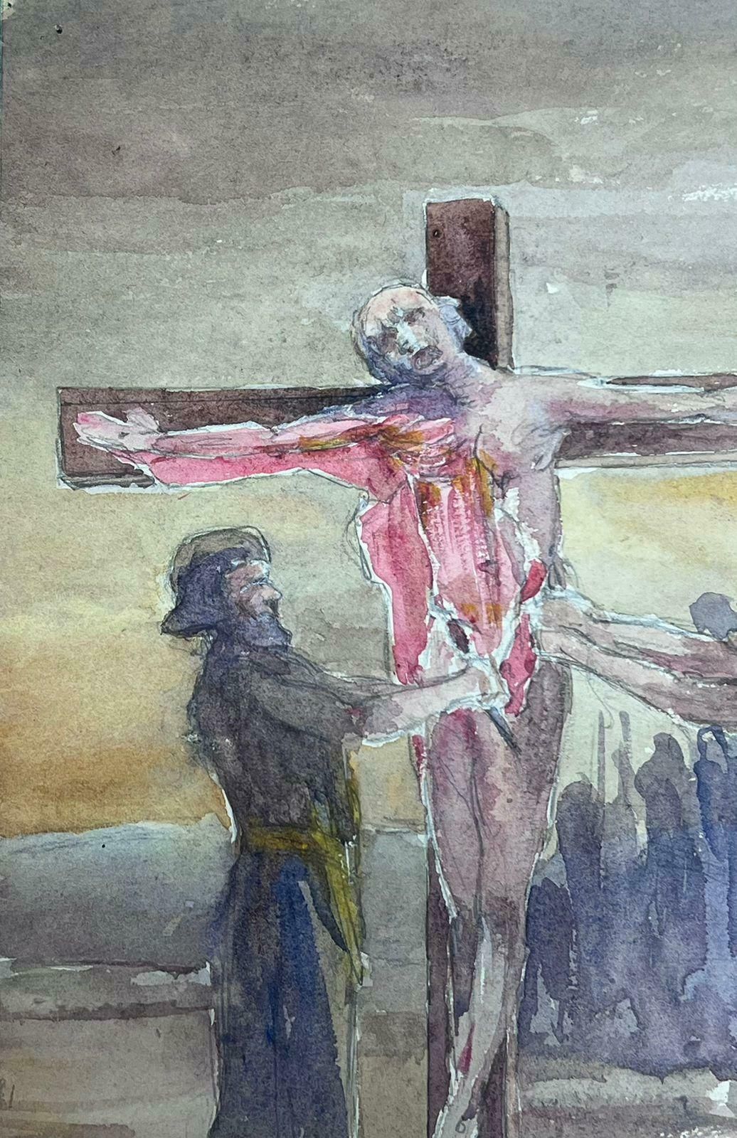 Louise Alixjesus On The Cross Crucifixion Adaptation 1930's French Impressionist 1930's photo furniture