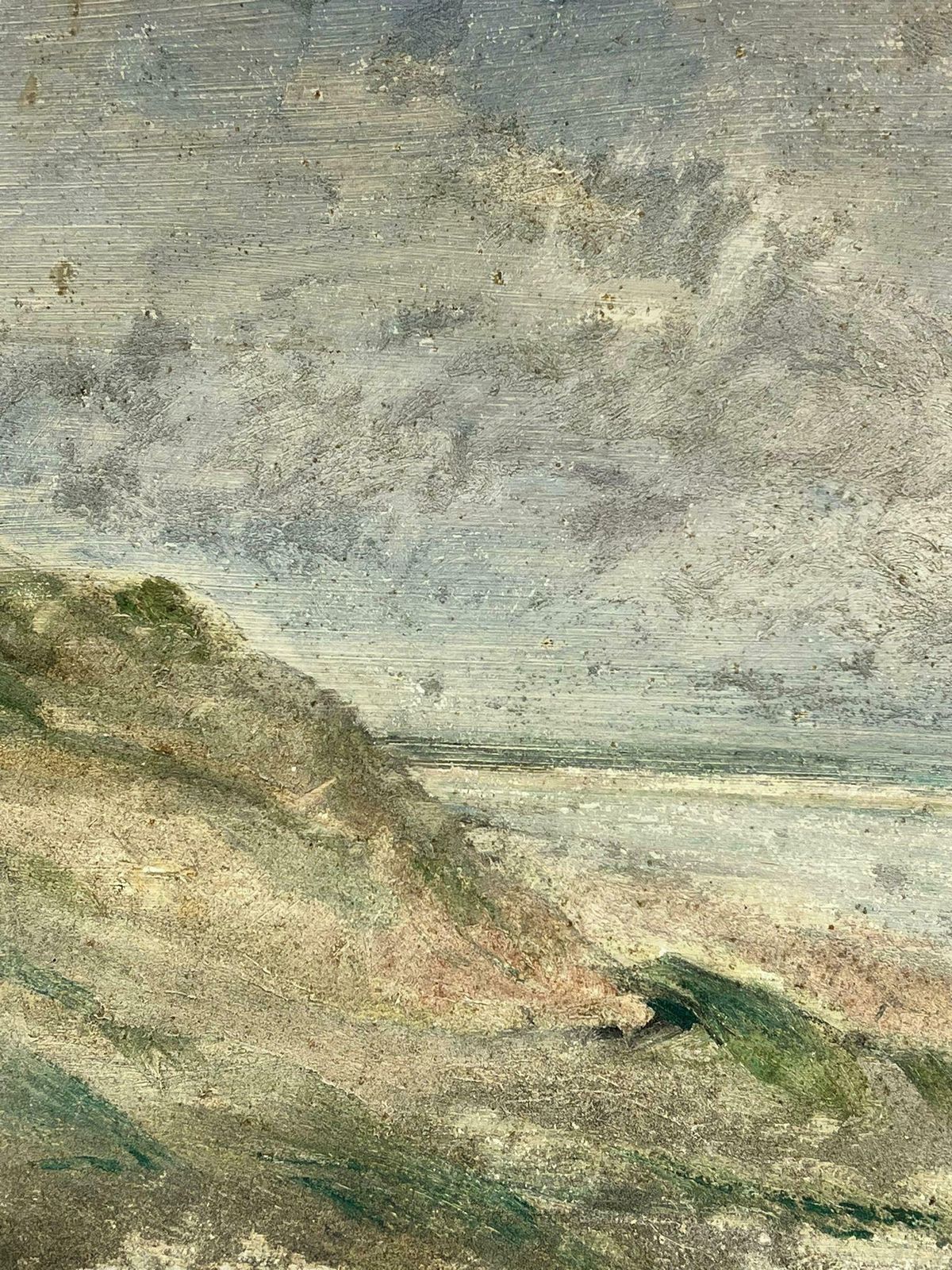 Simone Forgemid 20th Century French Impressionist Oil Dusty Sand Dunes Landscape19th Century photo for sale