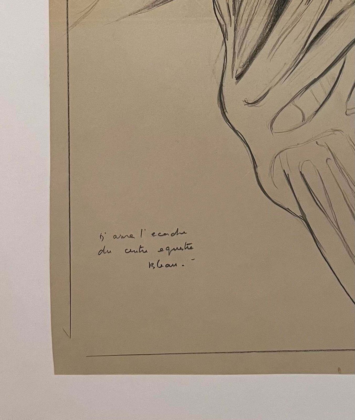 Robert Ladouoriginal French Anatomical Study Of A Horse's Shoulder20th Century photo vinterior