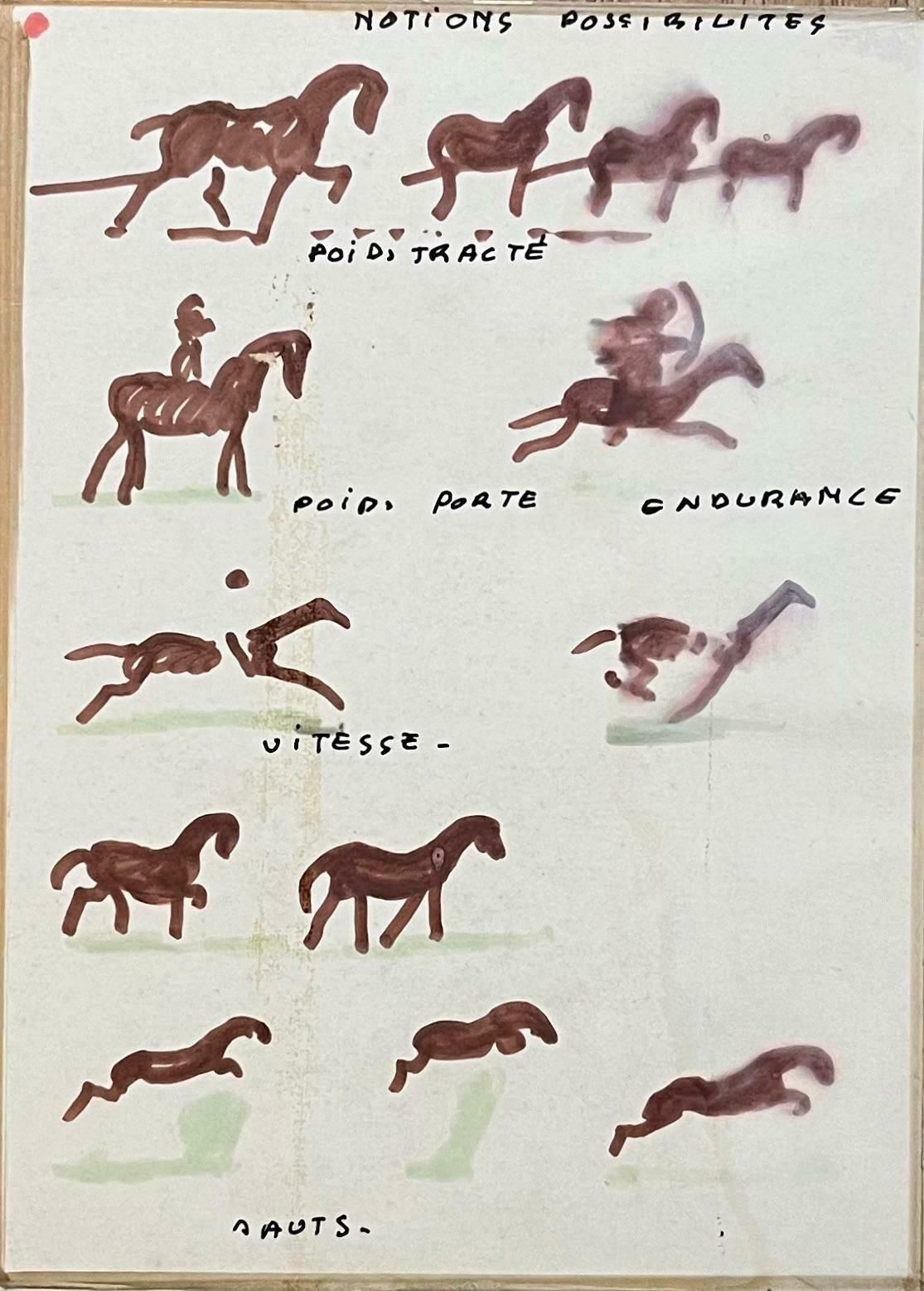 Robert Ladou"Notions Possibilités" Study Of Horse Gaits And Motion By Robert Ladou20th Century