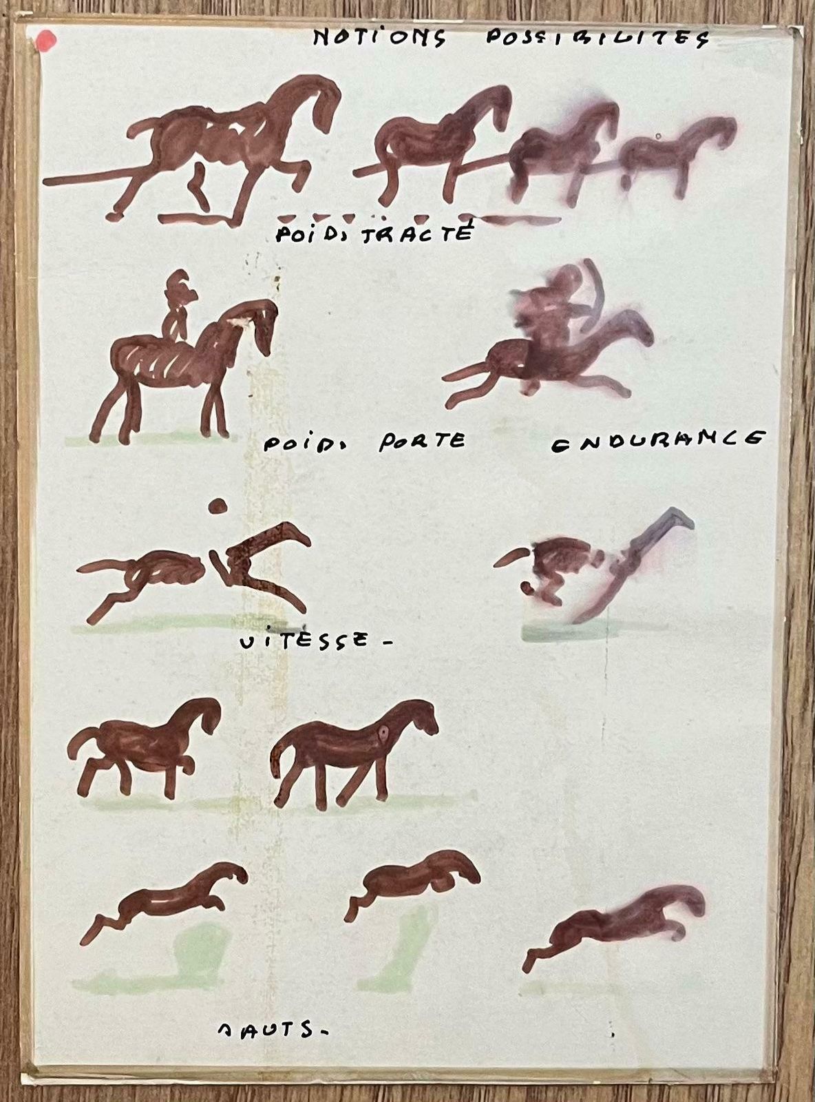 Robert Ladou"Notions Possibilités" Study Of Horse Gaits And Motion By Robert Ladou20th Century photo furniture