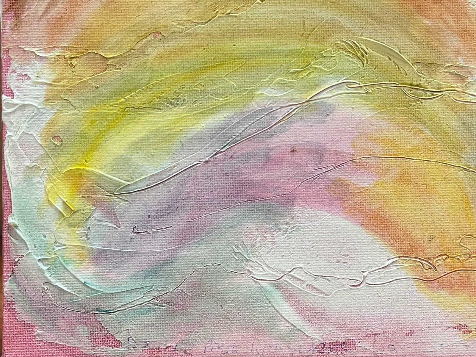 Geza Somerset Paddonrainbow Abstract Pastel Colours Contemporary British Oil Painting photo furniture