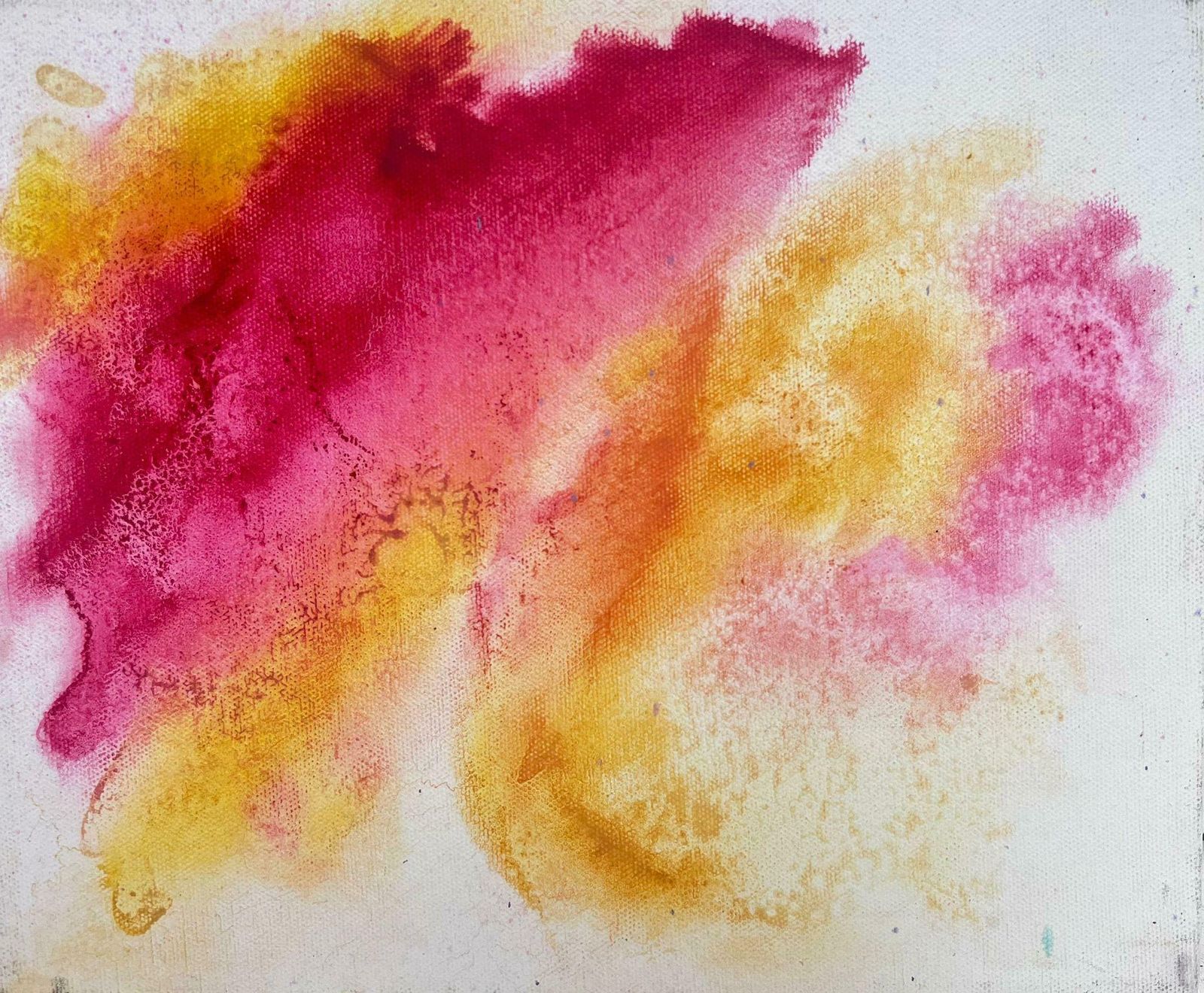 Geza Somerset Paddonpink And Orange Abstract Contemporary British Modernist Painting photo furniture