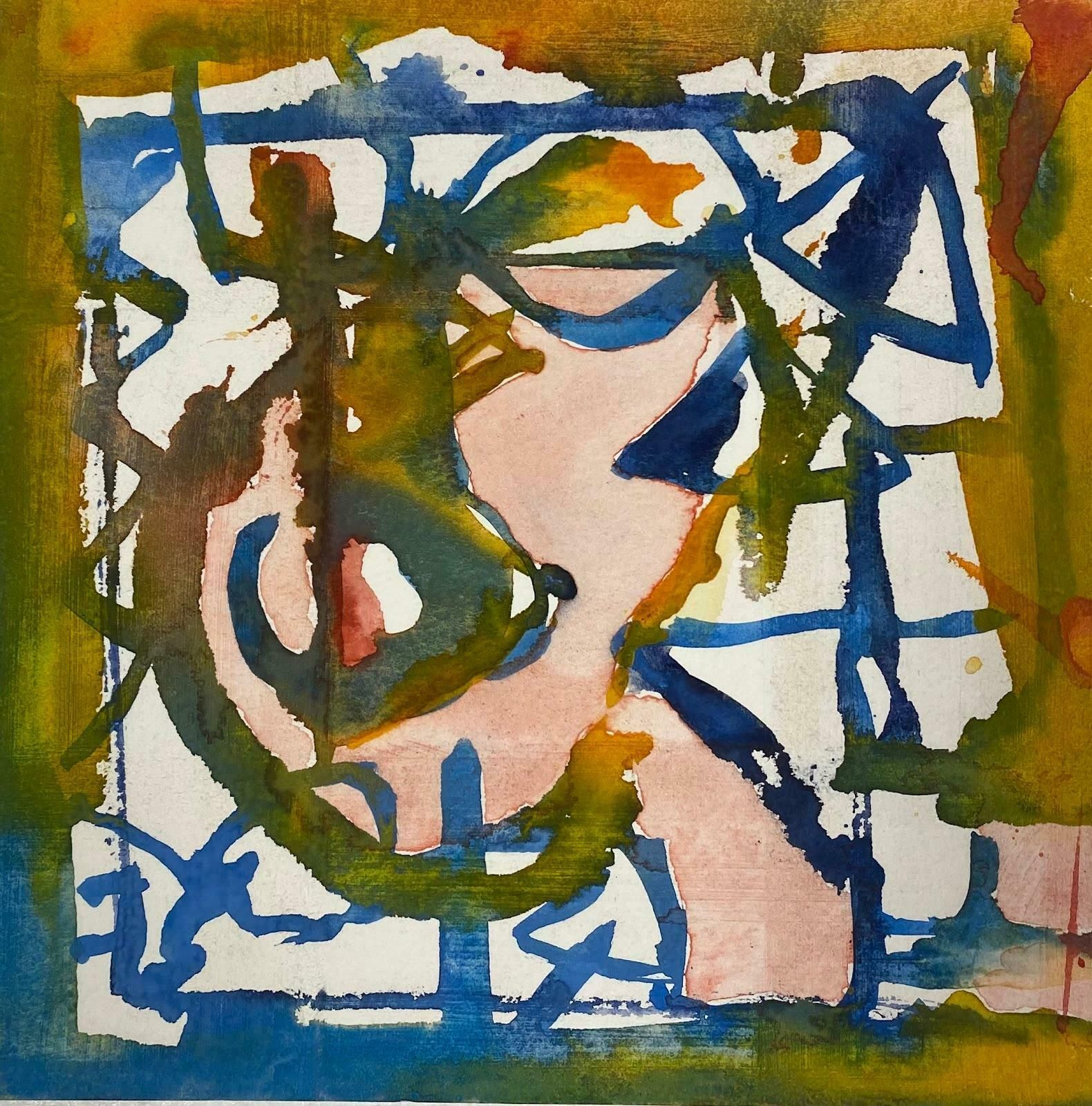 Jacques Coulais (1955 2011)french Expressionist Abstract Original Painting Artists Studio Provenance Mid 20th Century