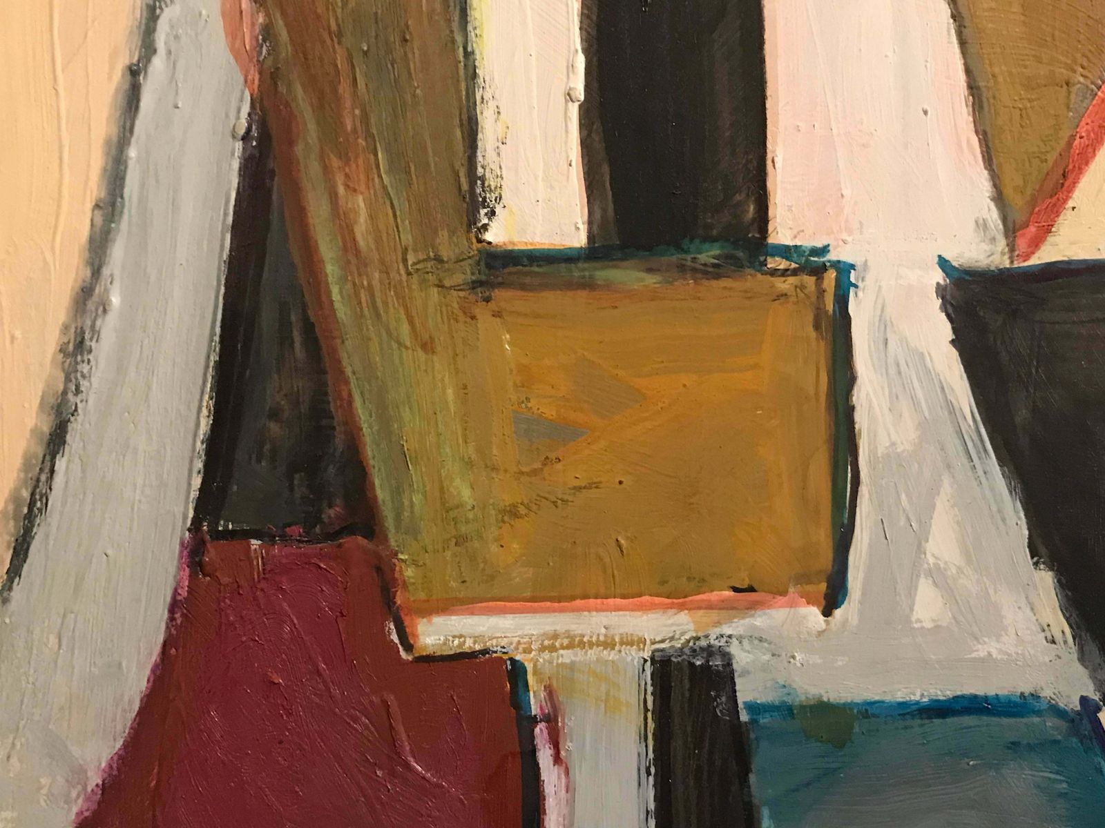 Armand Rottenbergfrench Cubist Abstract Oil Painting, Signedc.1980's photo 682.0