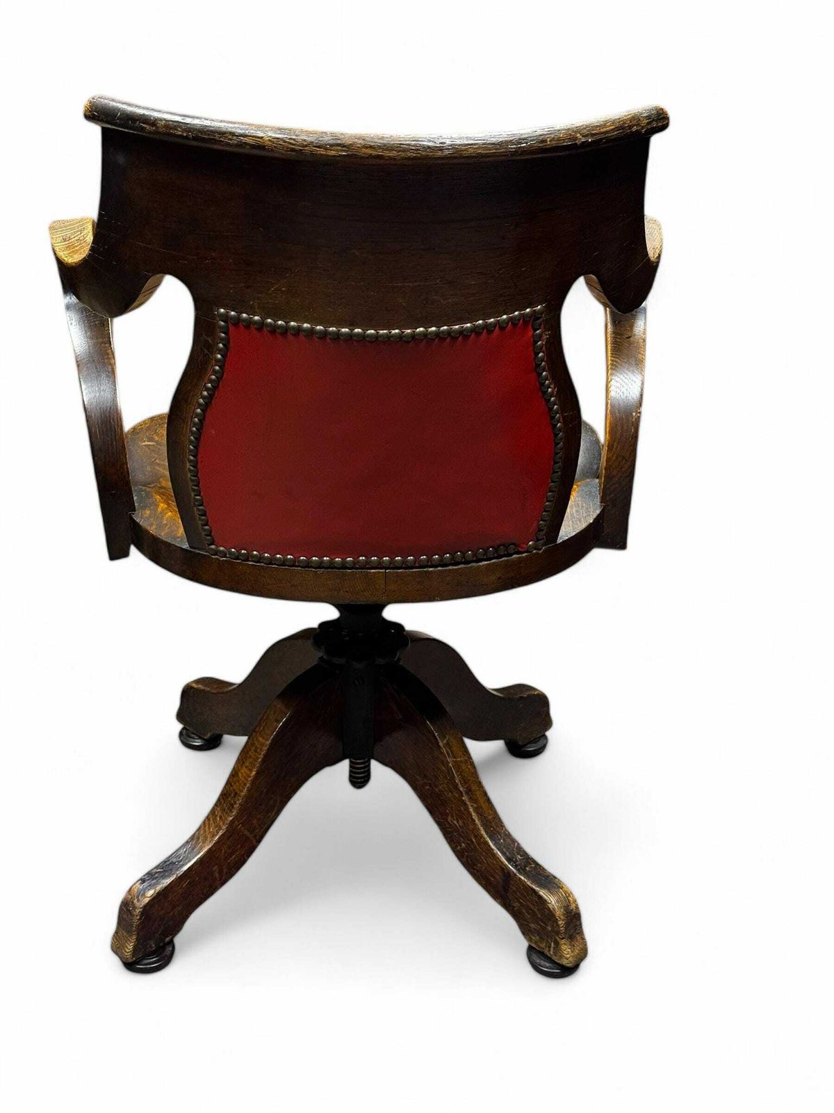 Antique Edwardian Oak Desk Chair photo buy