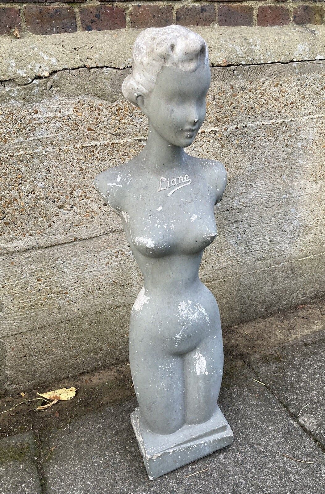 Liane Christian Dior Shop Counter Lingerie Mannequin Rare Unique Bust /Statue photo furniture