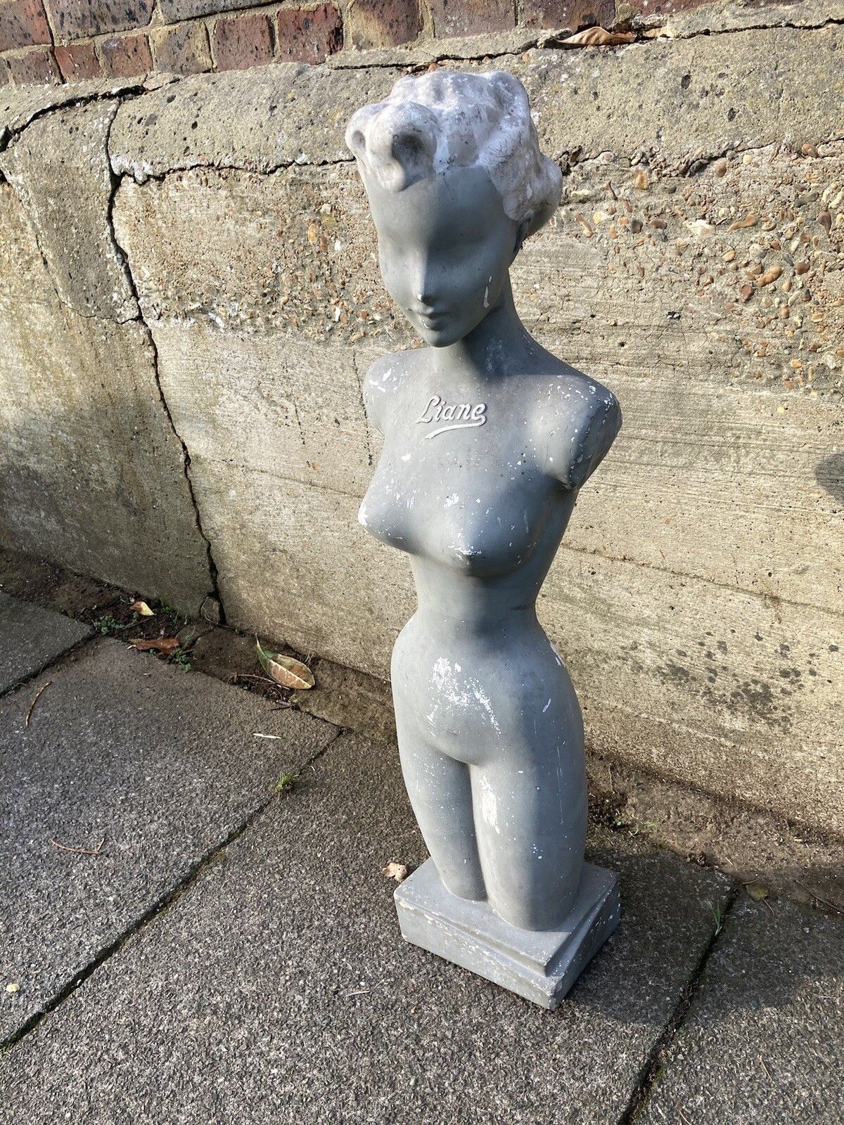 Liane Christian Dior Shop Counter Lingerie Mannequin Rare Unique Bust /Statue photo for sale