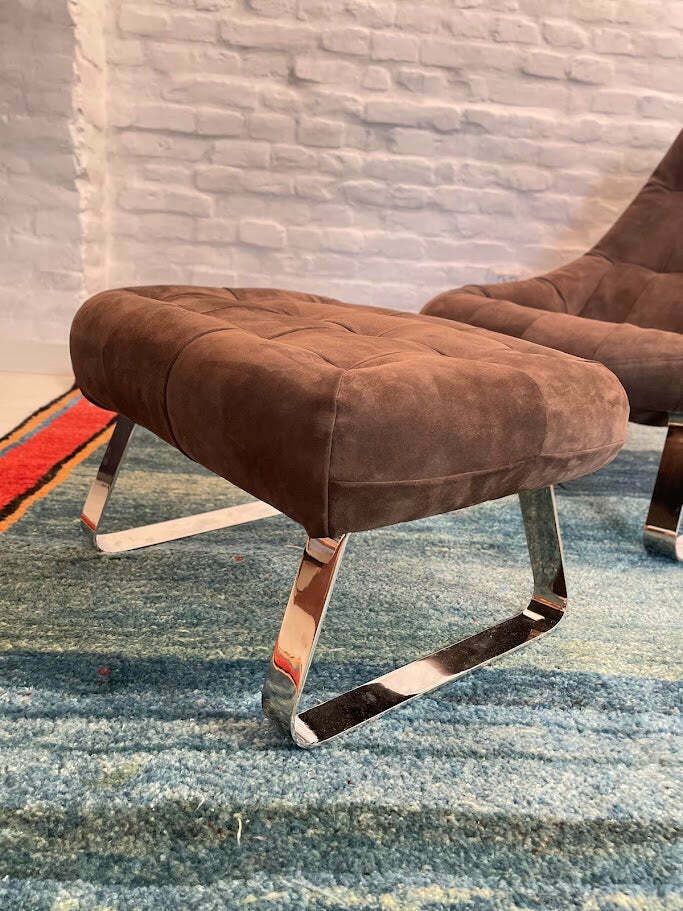 Earth Chair And Ottoman By Percival Lafer 1970s Brazil photo vintage