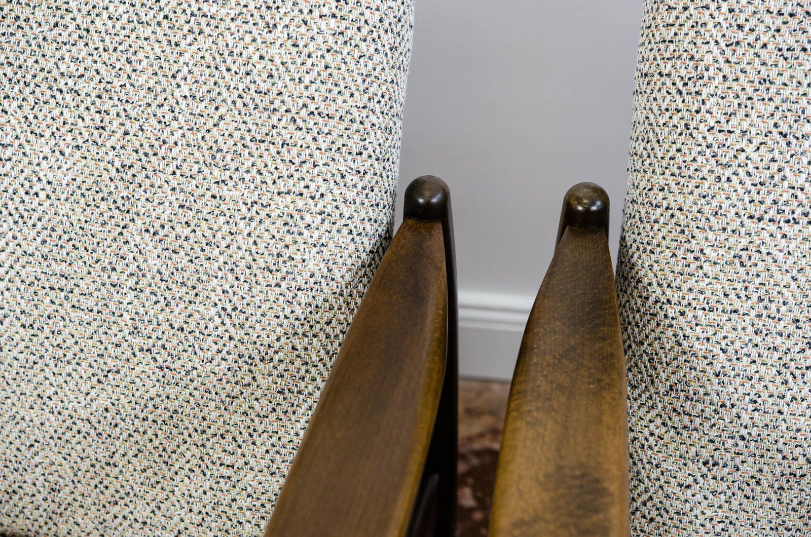 Pair Of Gfm 64 Armchairs By Edmund Homa 1960's photo vintage