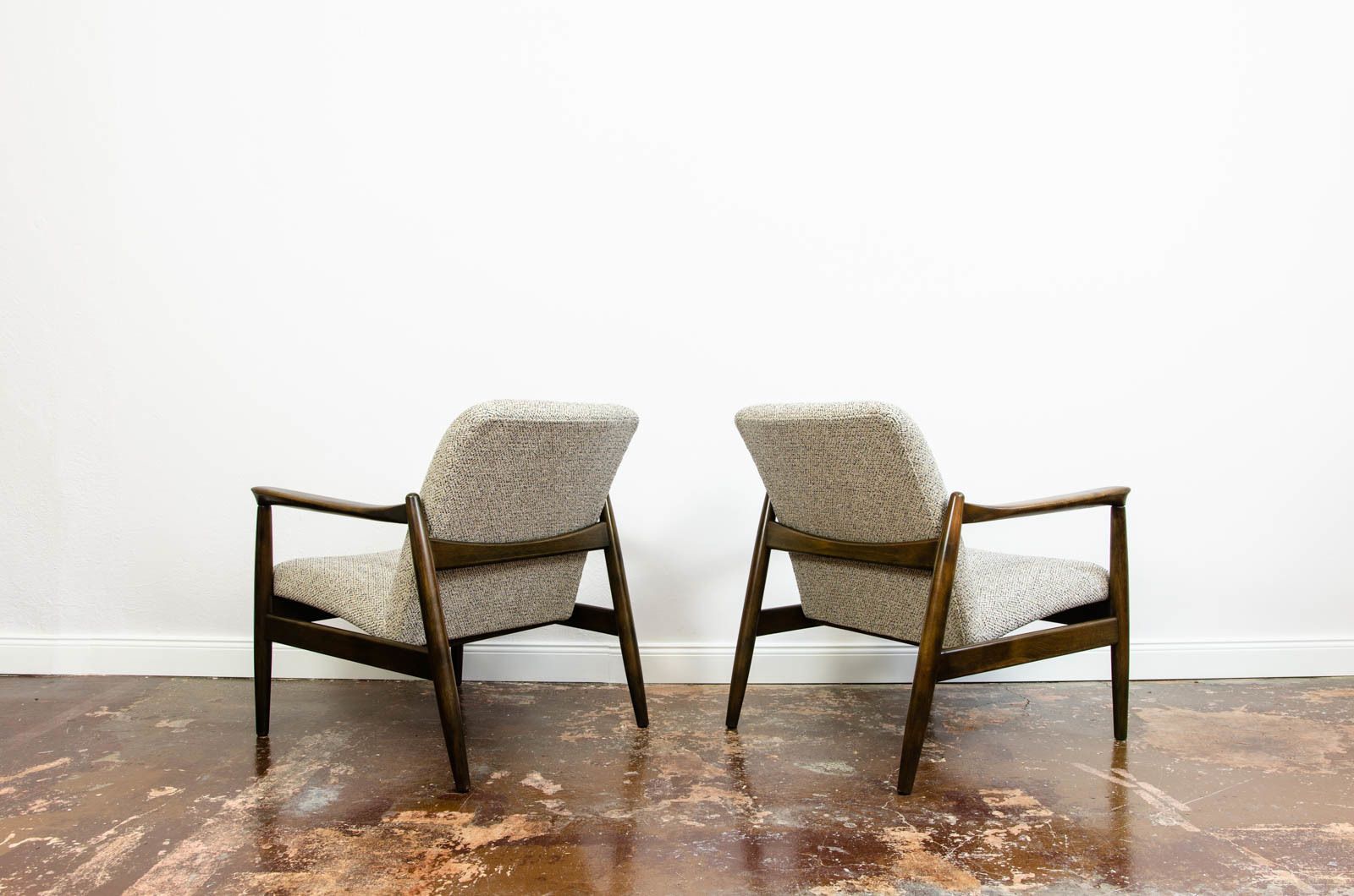 1400.0 Pair Of Gfm 64 Armchairs By Edmund Homa 1960's photo
