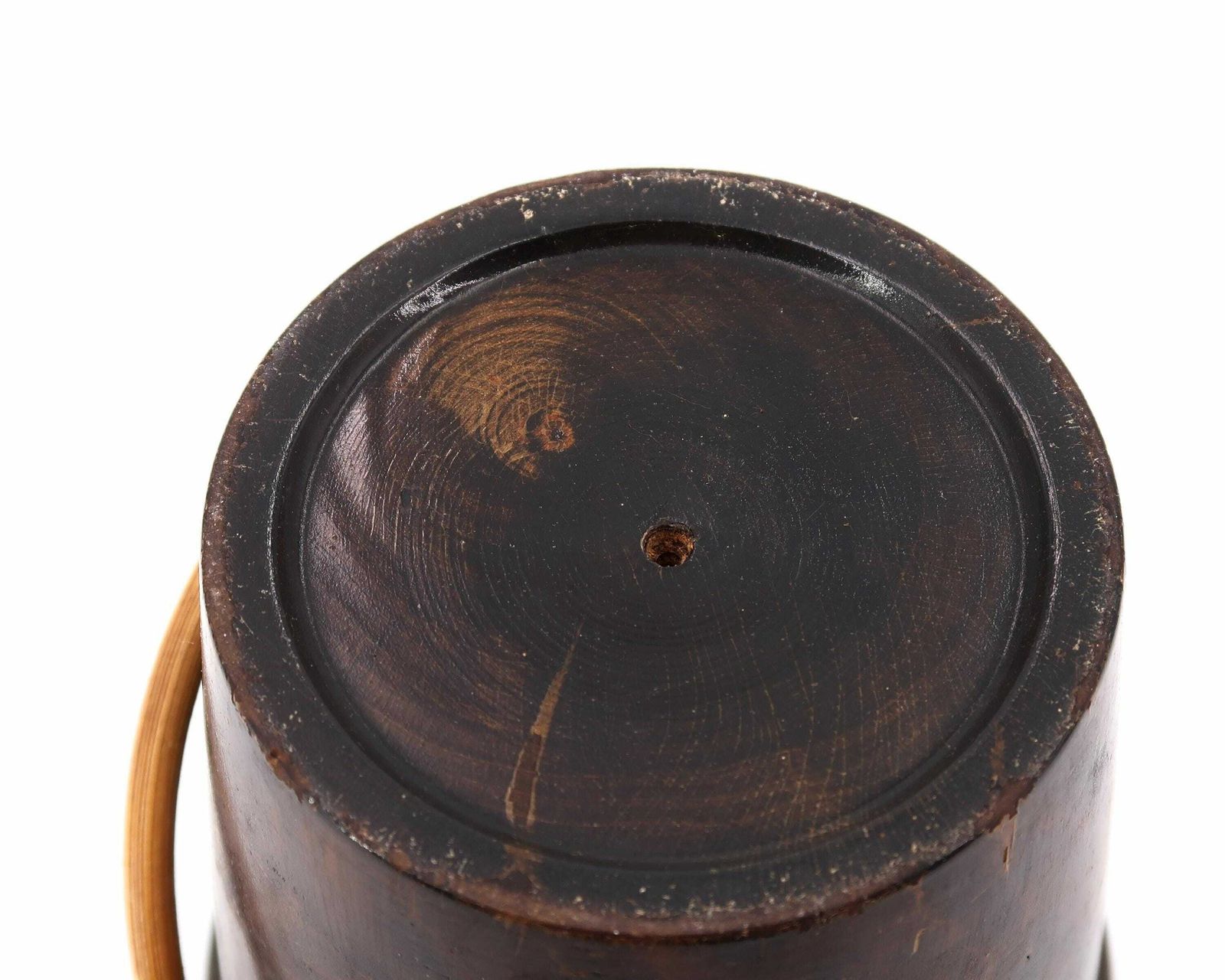 Houten Tabaksdoos In De Vorm Van Een Champagnekoeler Met Fles, Ca. Jaren 1950 / 1970 – Opberger, Trompe L'oeil photo vinterior