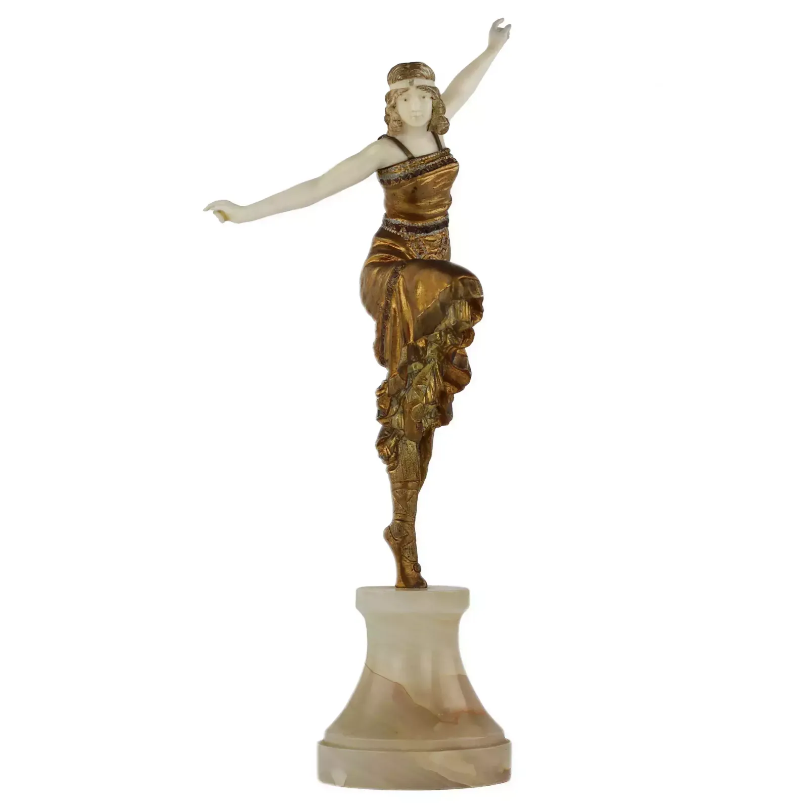 Bronze Figure Of A Russian Dancer. Paul Philippe 1920 photo Art