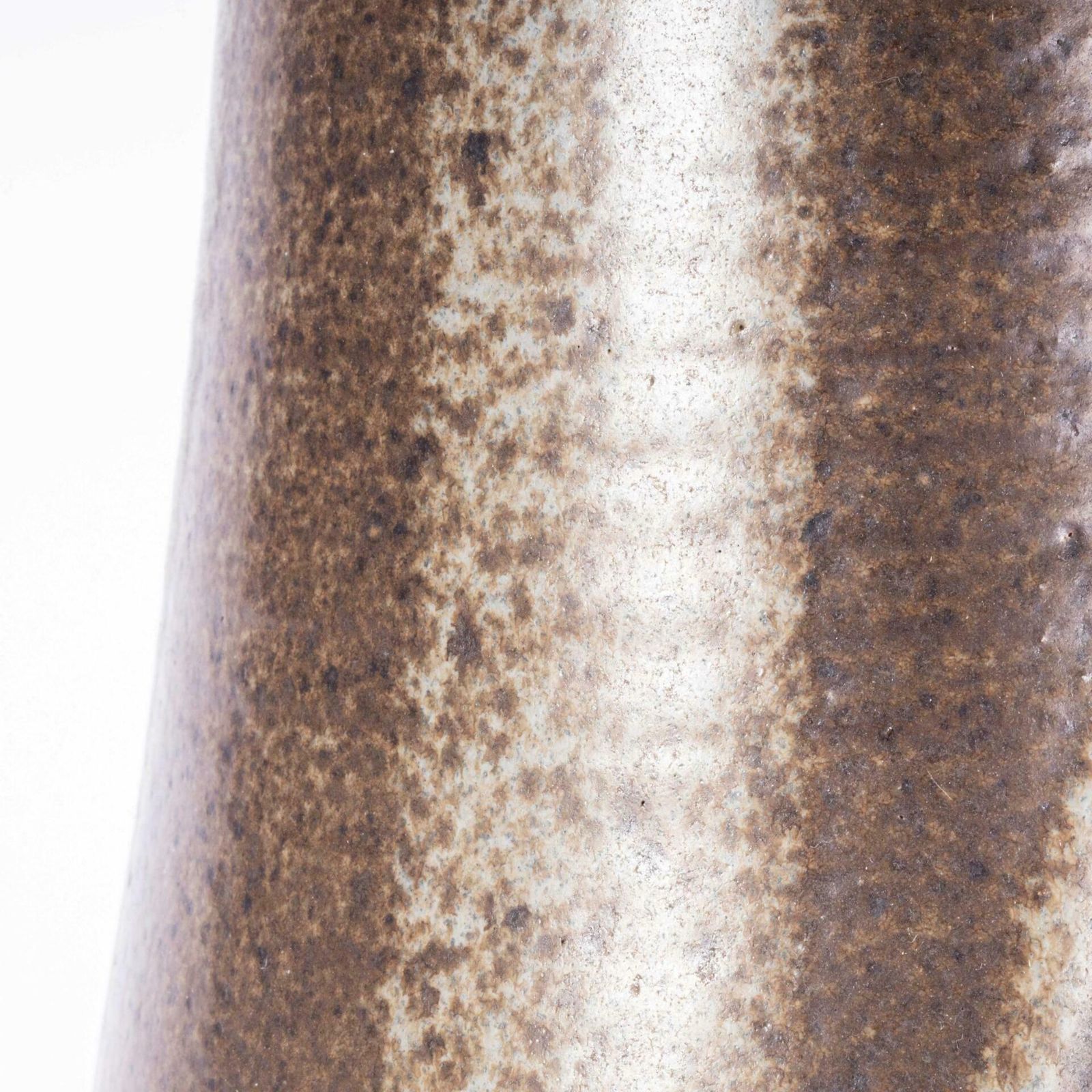 Vintage Studio Ceramics Tall Ribbed Vase – Natural Earth Glaze photo 69.6