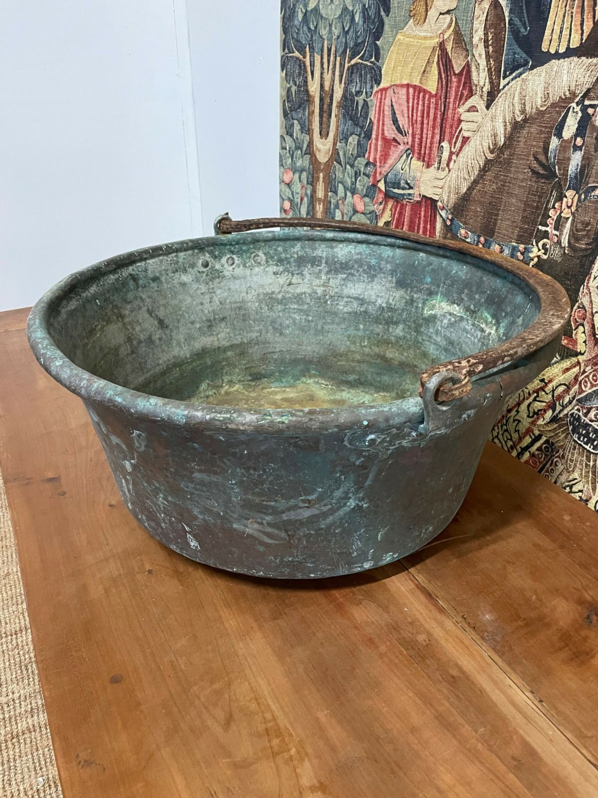 19th Century Copper Log Bin / Garden Planter photo for sale