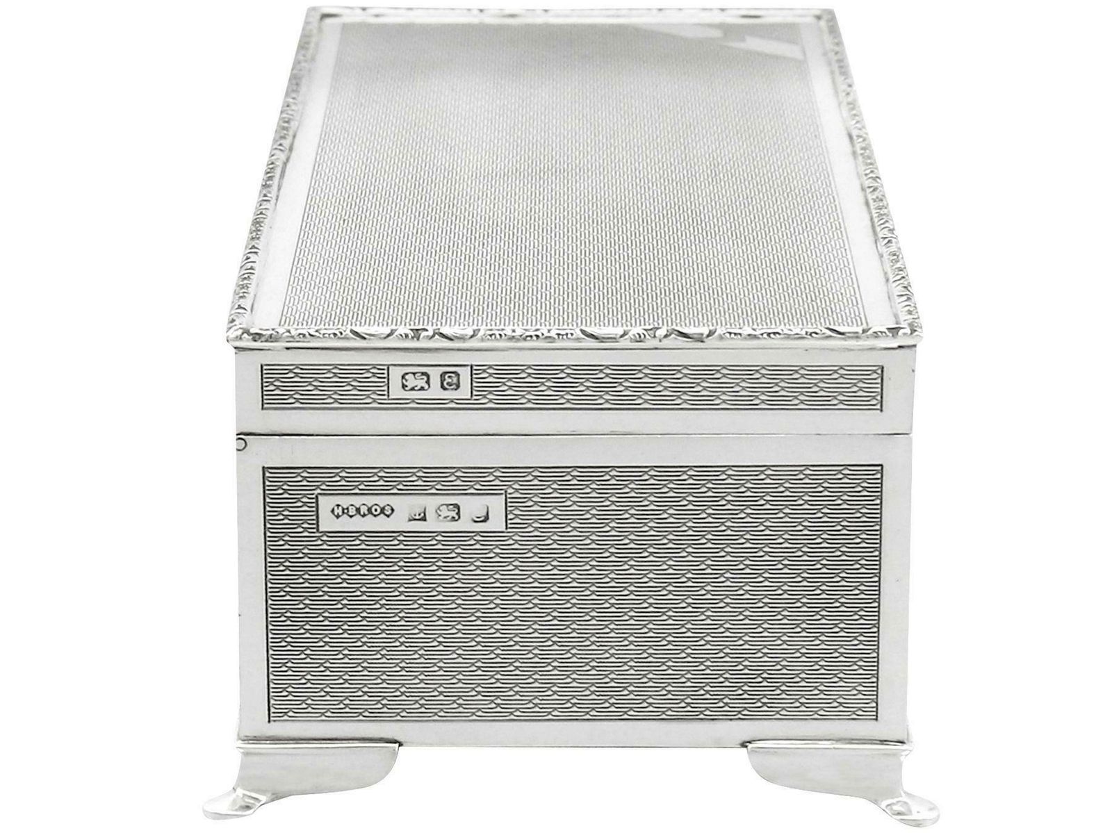Harman Brothers 1970's Sterling Silver Cigarette Jewelry Box photo Home Decor
