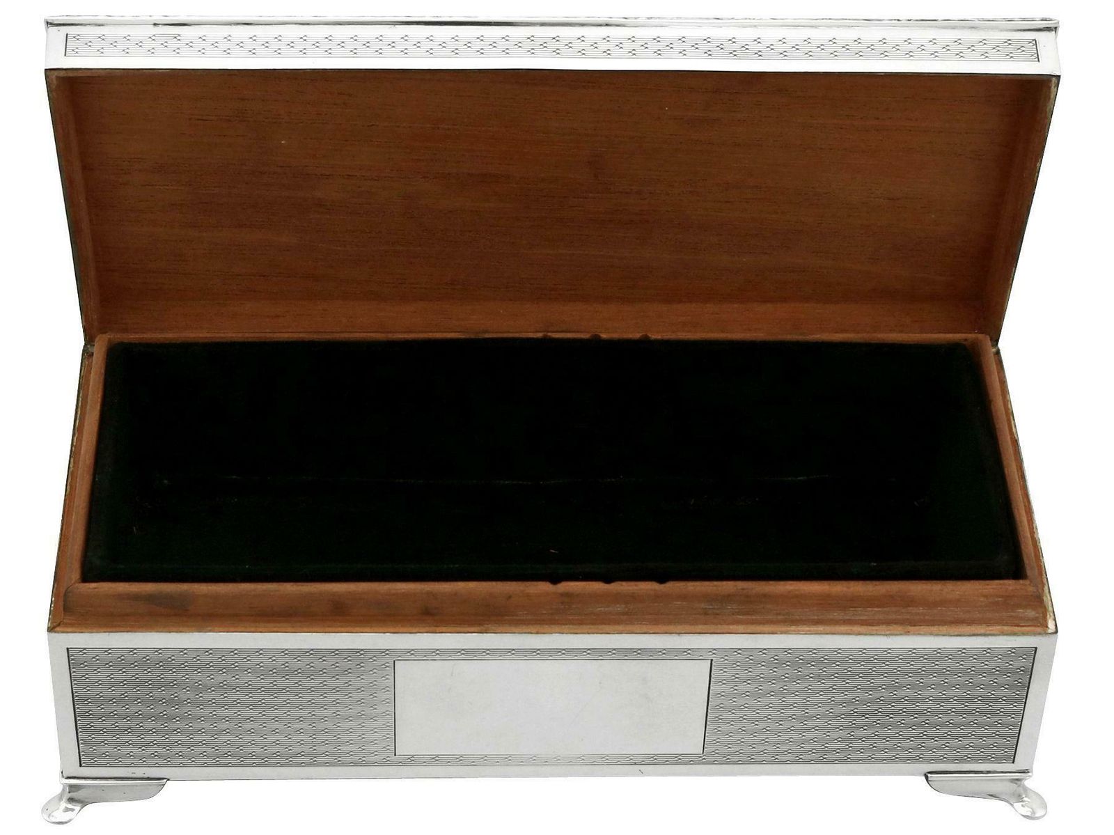 Harman Brothers 1970's Sterling Silver Cigarette Jewelry Box photo buy