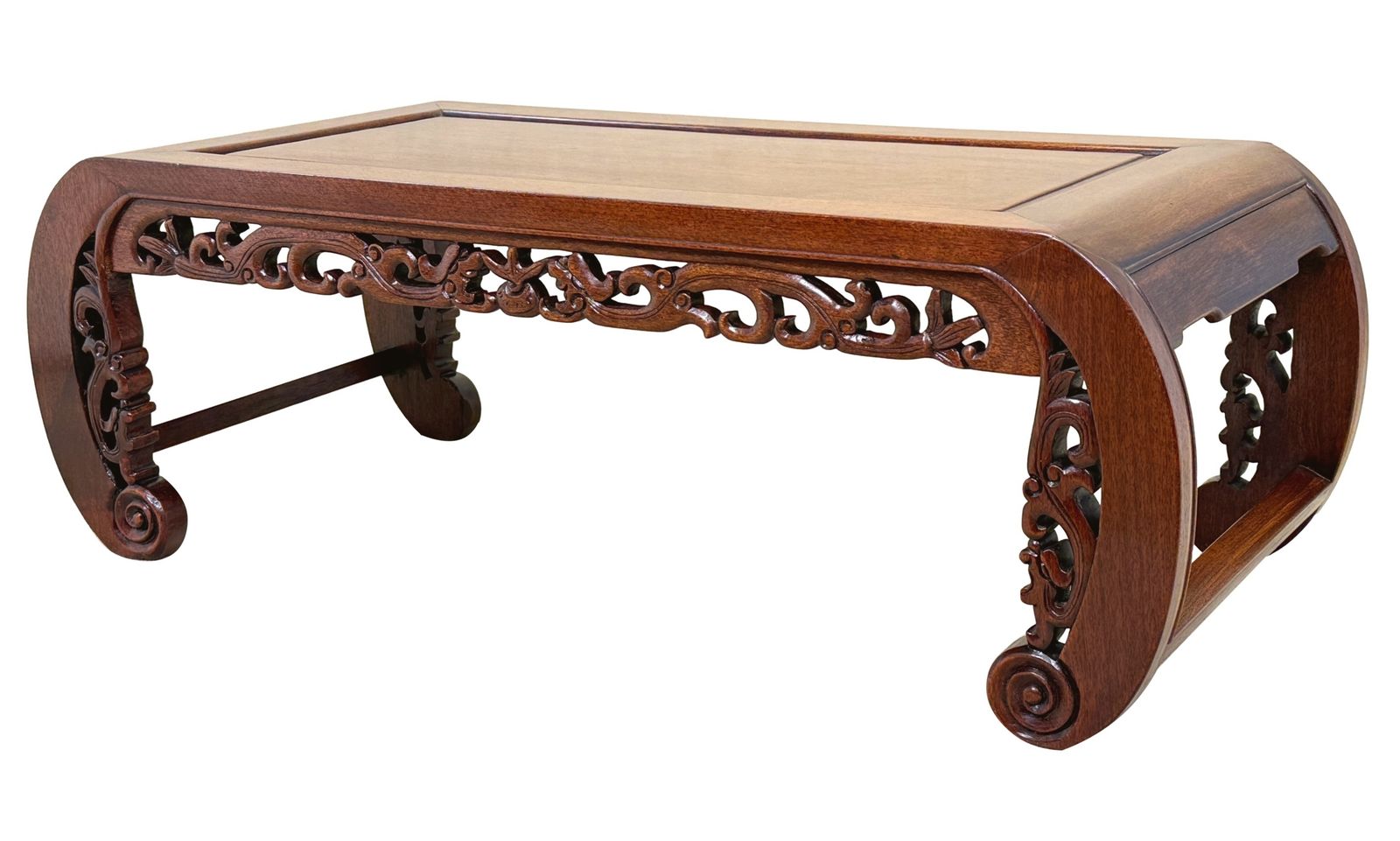 19th Century Oriental Hardwood Opium Coffee Table (China, Circa 1880)