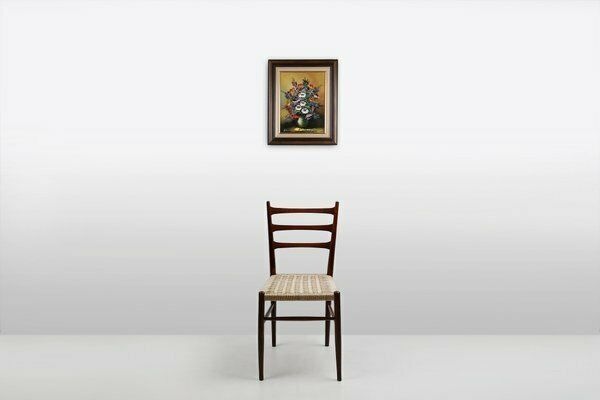Belgian Artist, Still Life With A Bouquet Of Flowers, 1950s, Oil On Canvas, Framed photo furniture