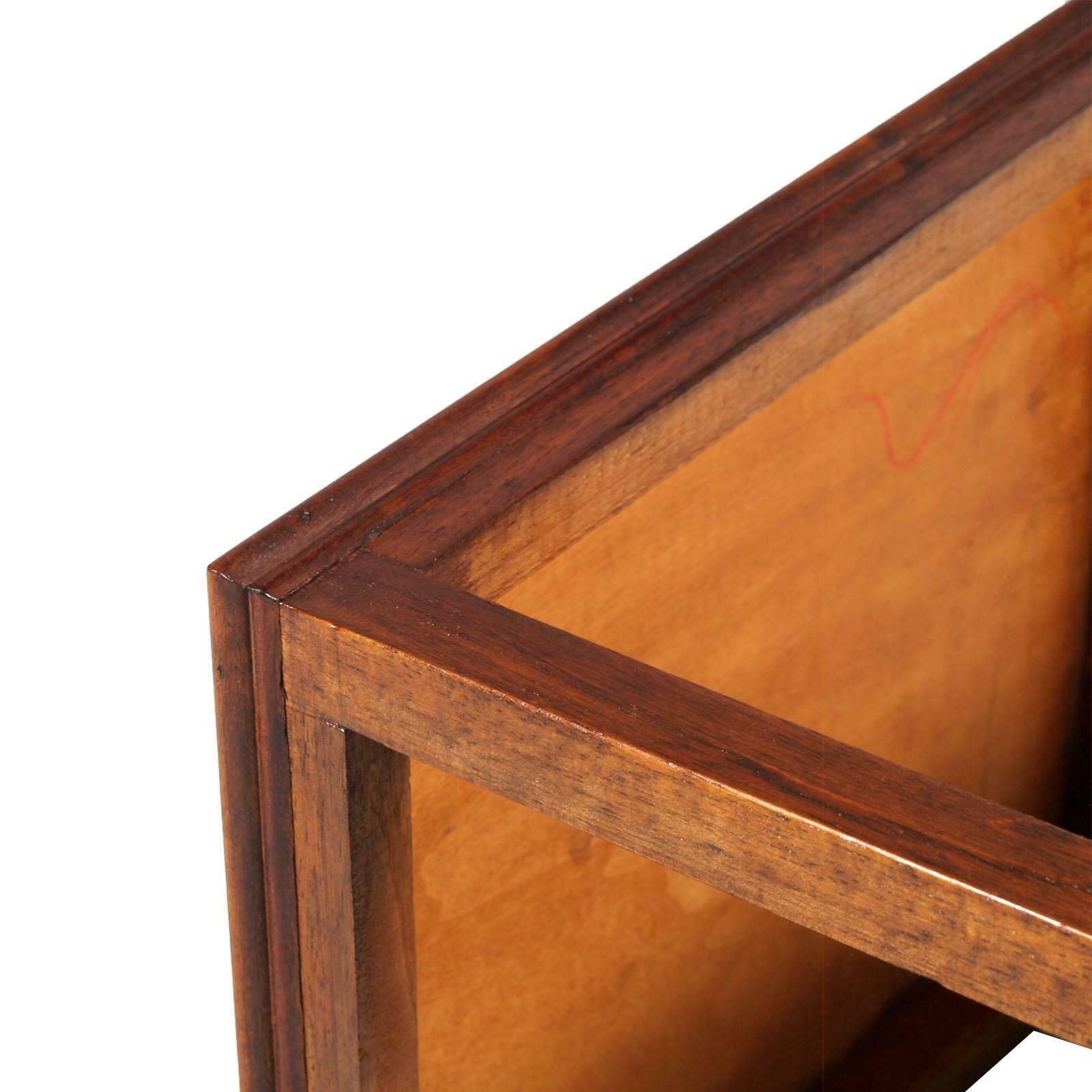 Venice 1910s Art Nouveau Side Table Wiener Werkstätte Style, Walnut Wax Polished photo 2560.0
