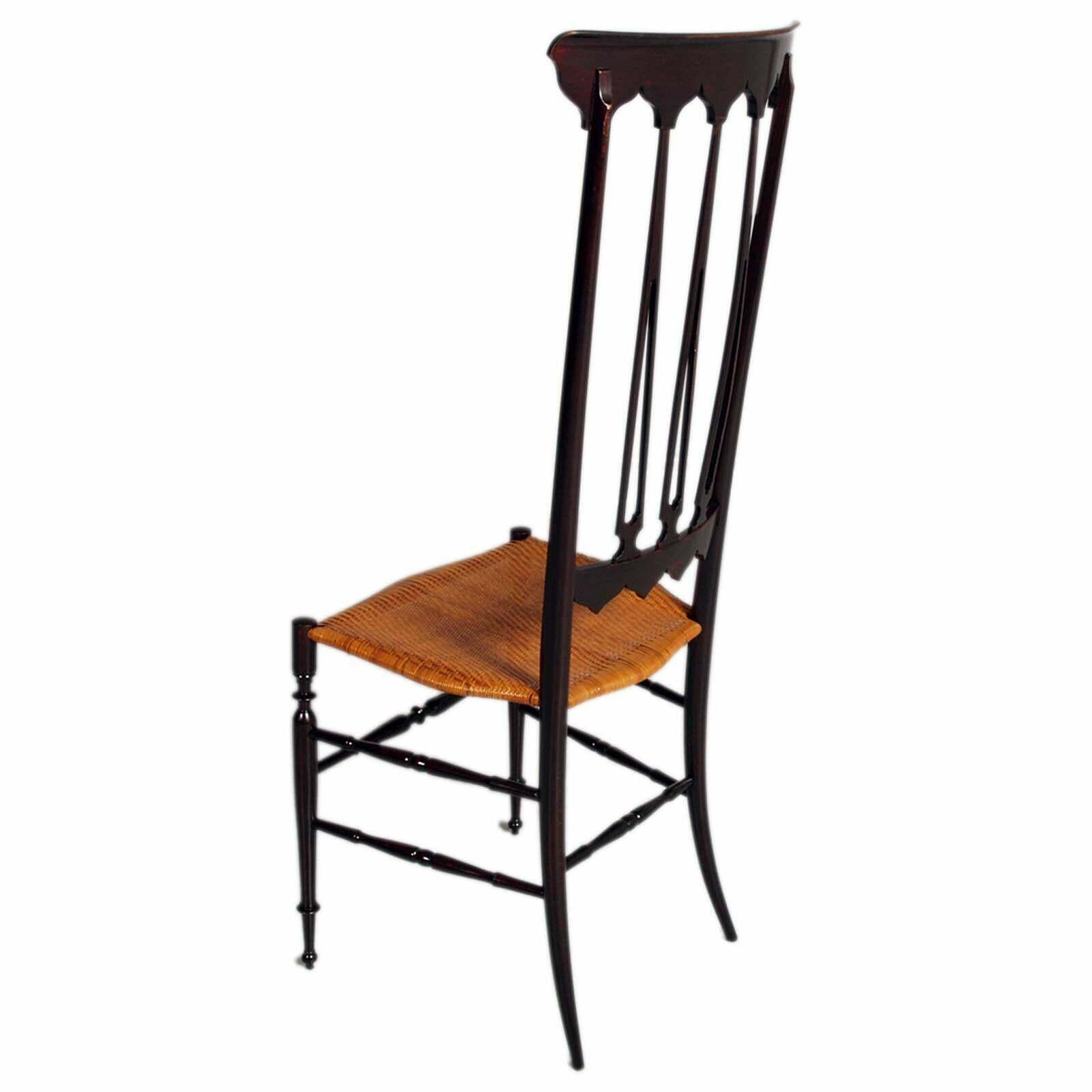 1950s Hight Back Chiavarina Chair Gio Ponti Attributed For Sac Chiavari photo Furniture