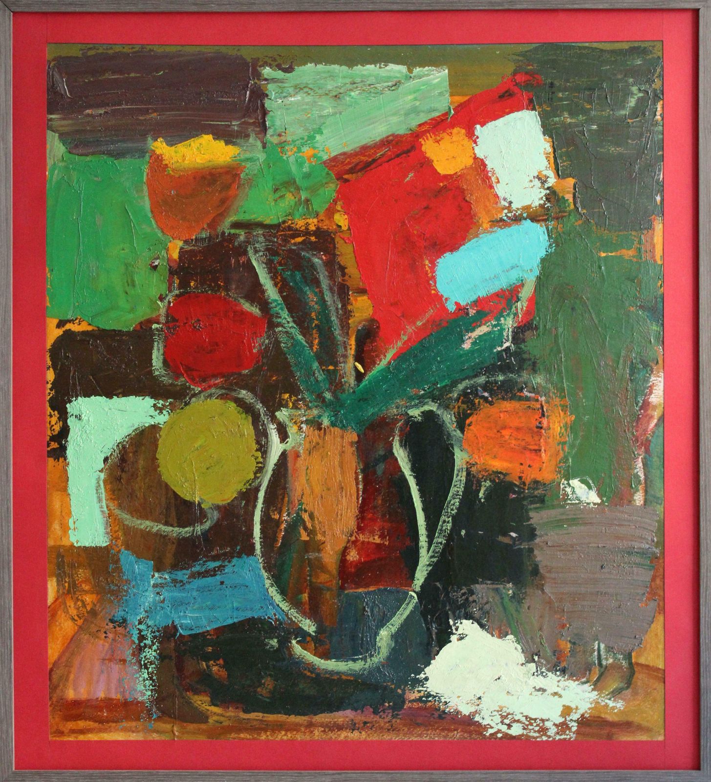 Aleksandr Rodin (1922 2001)flowers Of Life. Bilateral. Oil On Cardboard, 73x65 Cm photo for sale