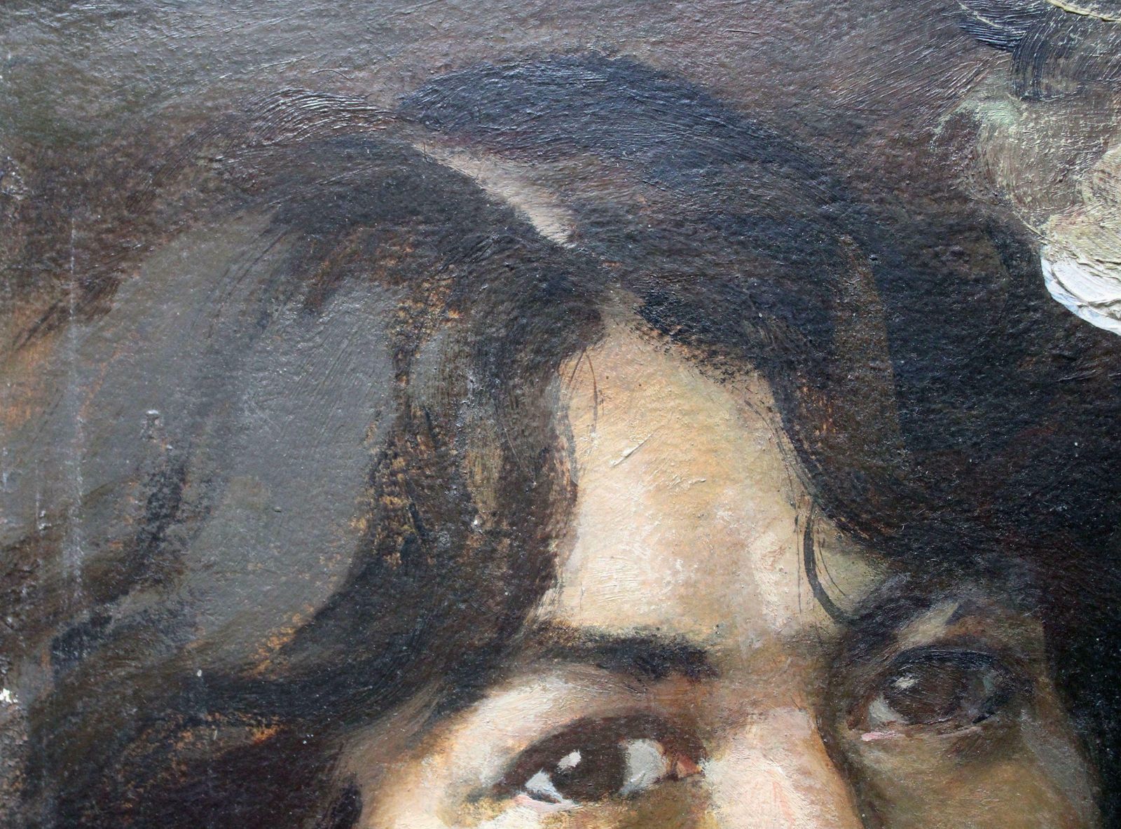 Art Alfejs Bromultsmara's Portrait. 1986, Oil On Cardboard, 35x30 Cm1986 photo