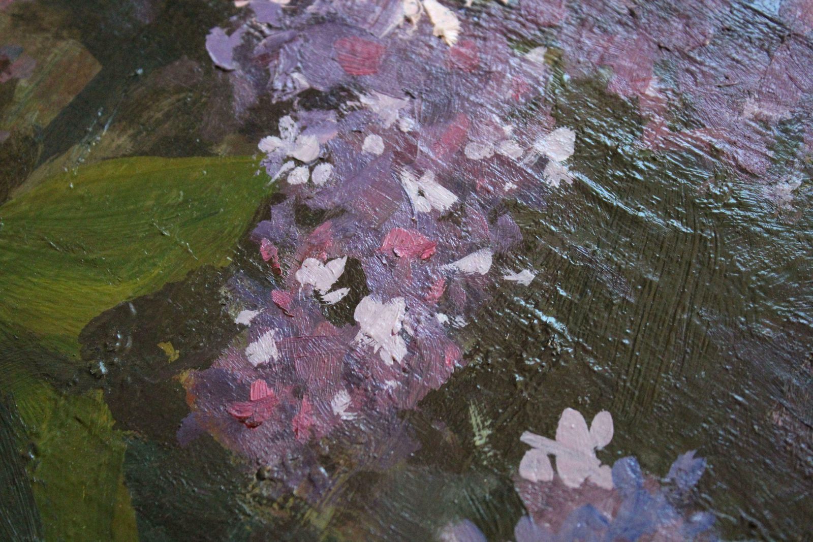 photo for sale Alfejs Bromults The Purple Song, 1960. Oil On Cardboard, 68 X 80 Cm1960