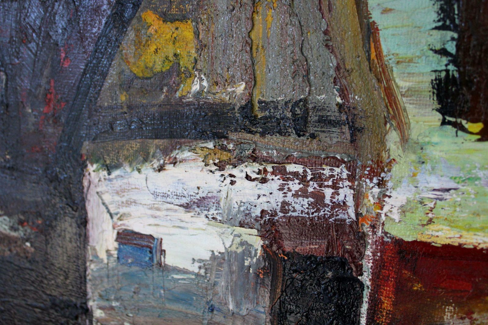 Aleksandr Rodin (1922 2001)village. Oil On Panel, 74 X 85cm photo vinterior