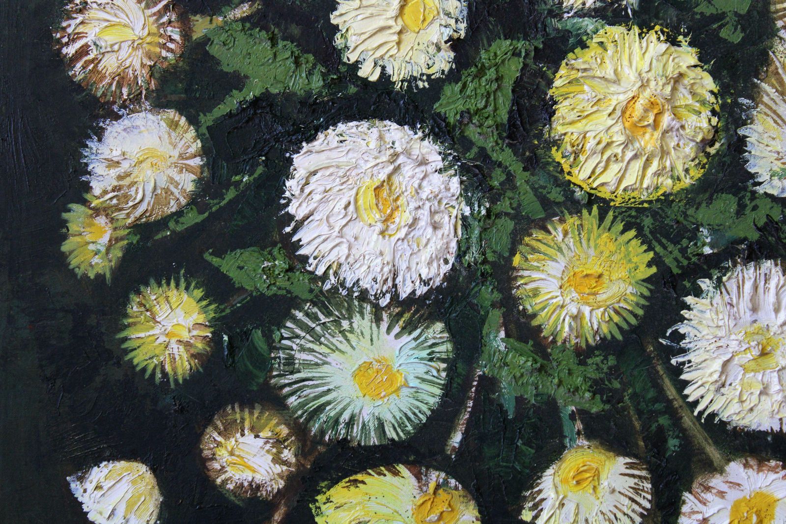 Laimdots Murnieksflowers In A Vase. Oil On Canvas, 66x49 Cm photo for sale