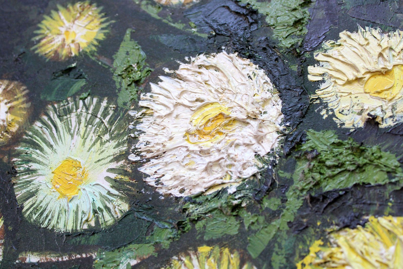Laimdots Murnieksflowers In A Vase. Oil On Canvas, 66x49 Cm photo Art