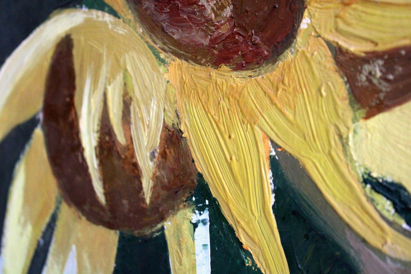 photo furniture Laimdots Murniekssunflowers. Cardboard, Oil, 87x77 Cm