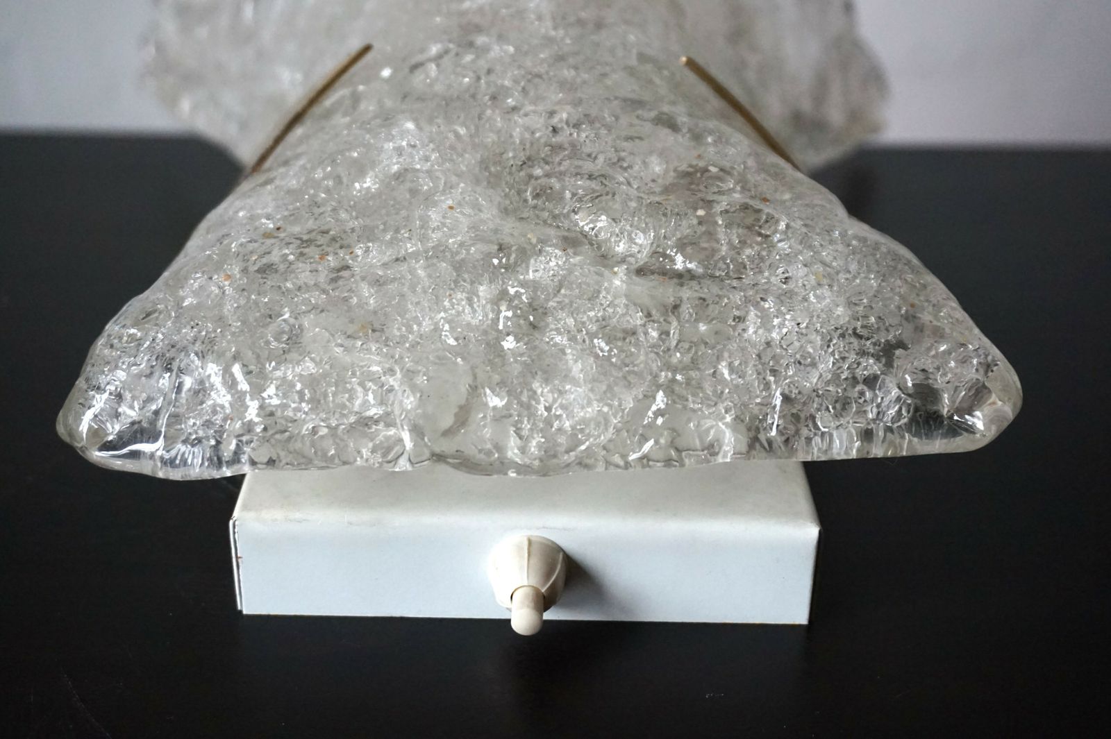 Hillebrand Murano Ice Glass Wall Lamp By Egon Hillebrand, 1960 photo furniture