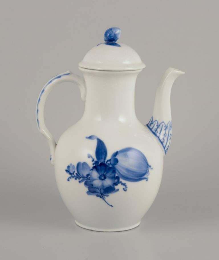 Royal Copenhagen Blue Fluted Full Lace, Coffee Pot. Approx. 1930s photo Home Decor