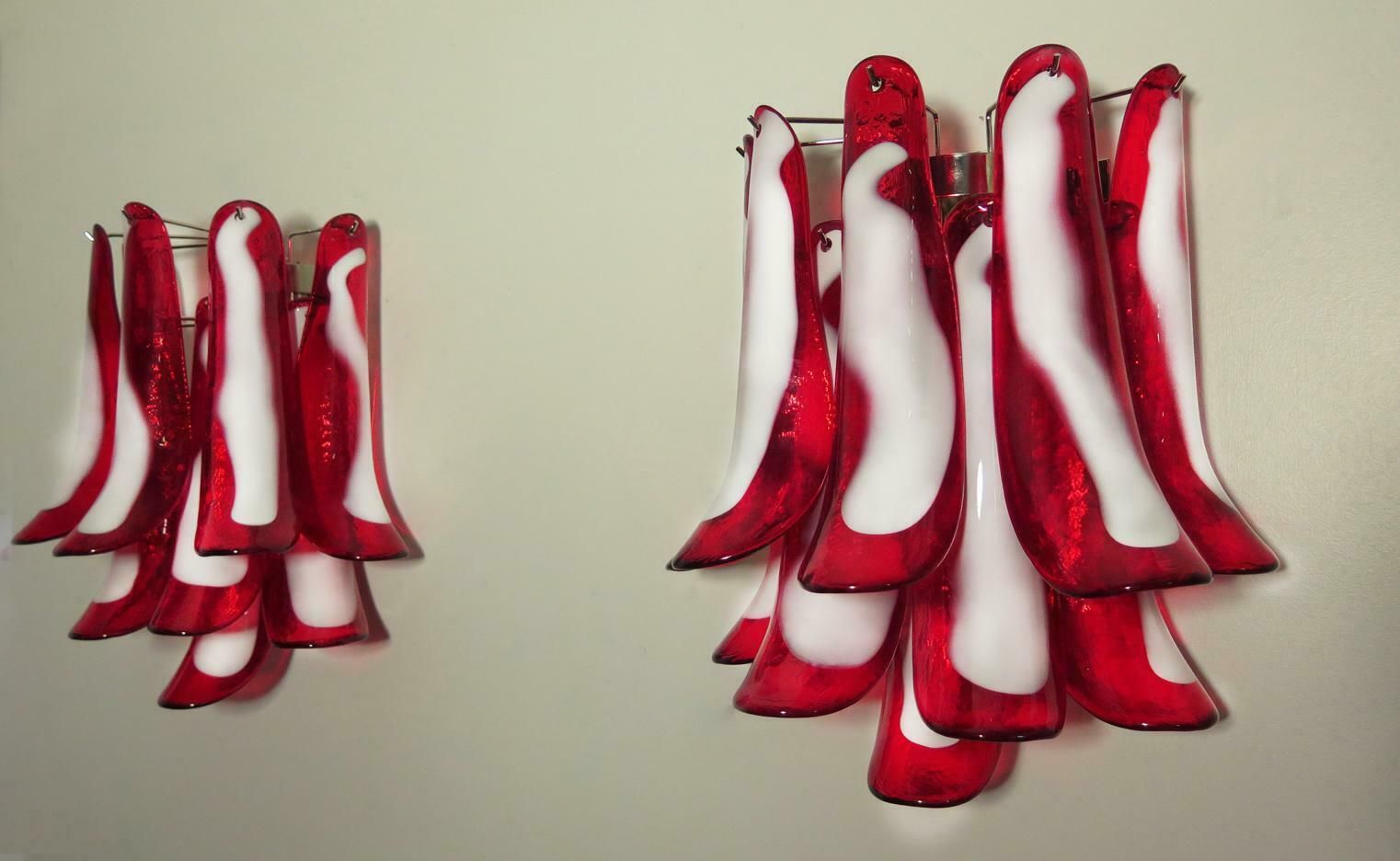 Pair Of Italian Petal Murano Sconces photo buy