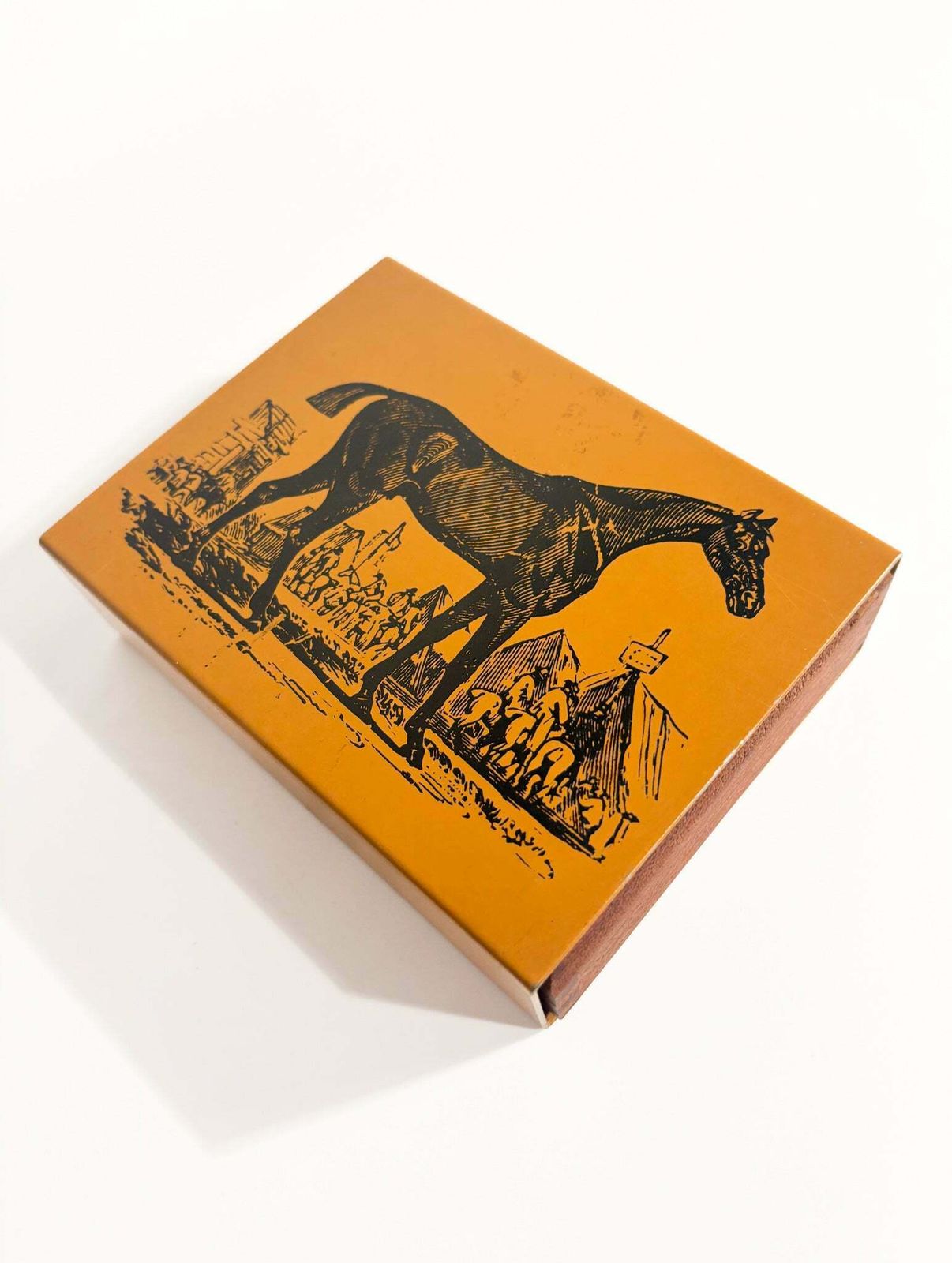 Piero Fornasetti Collector's Box With Horse In Metal And Wood From The 1950s photo furniture