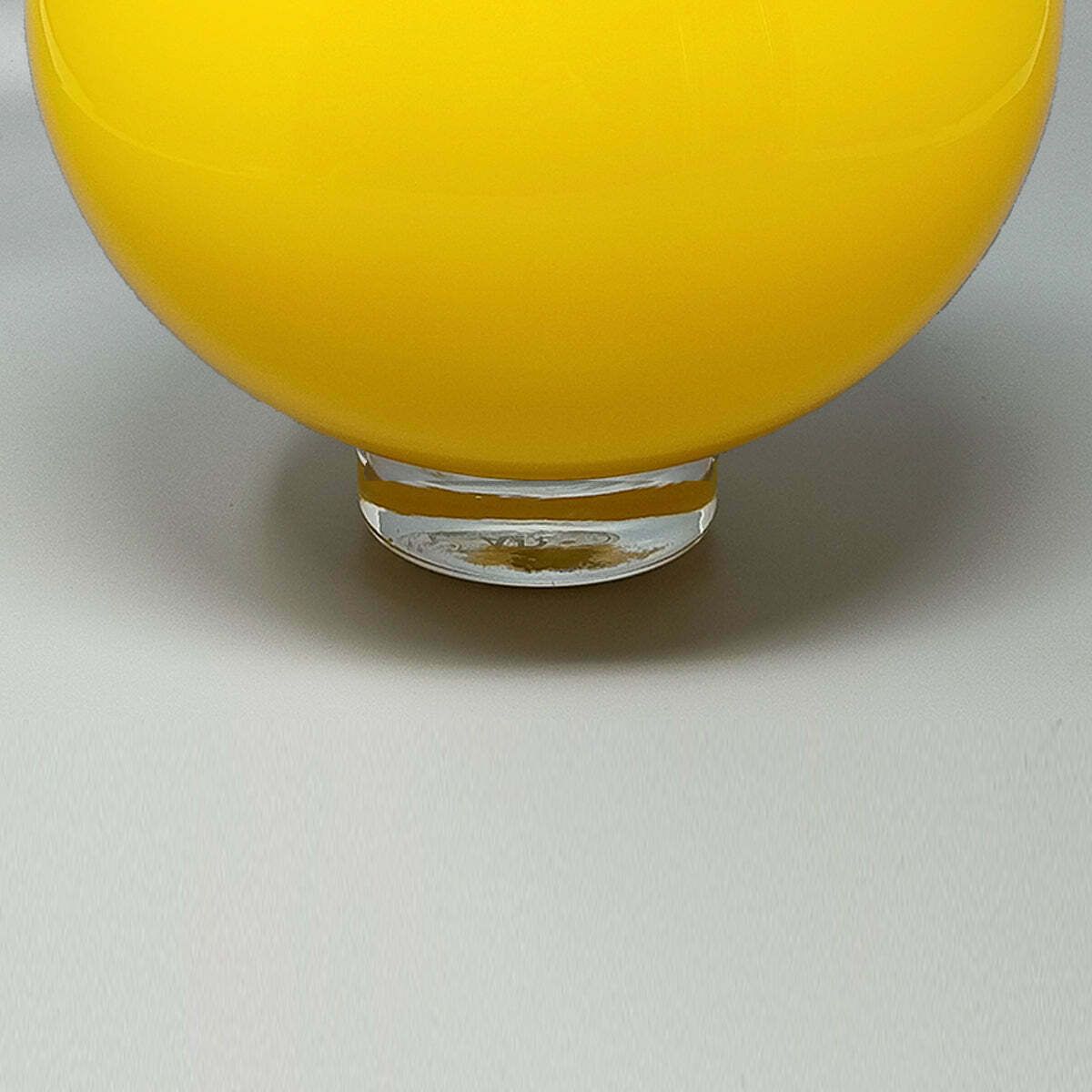 1970s Gorgeous Yellow Vase By Ind. Vetraria Valdarnese. Made In Italy photo Home Decor