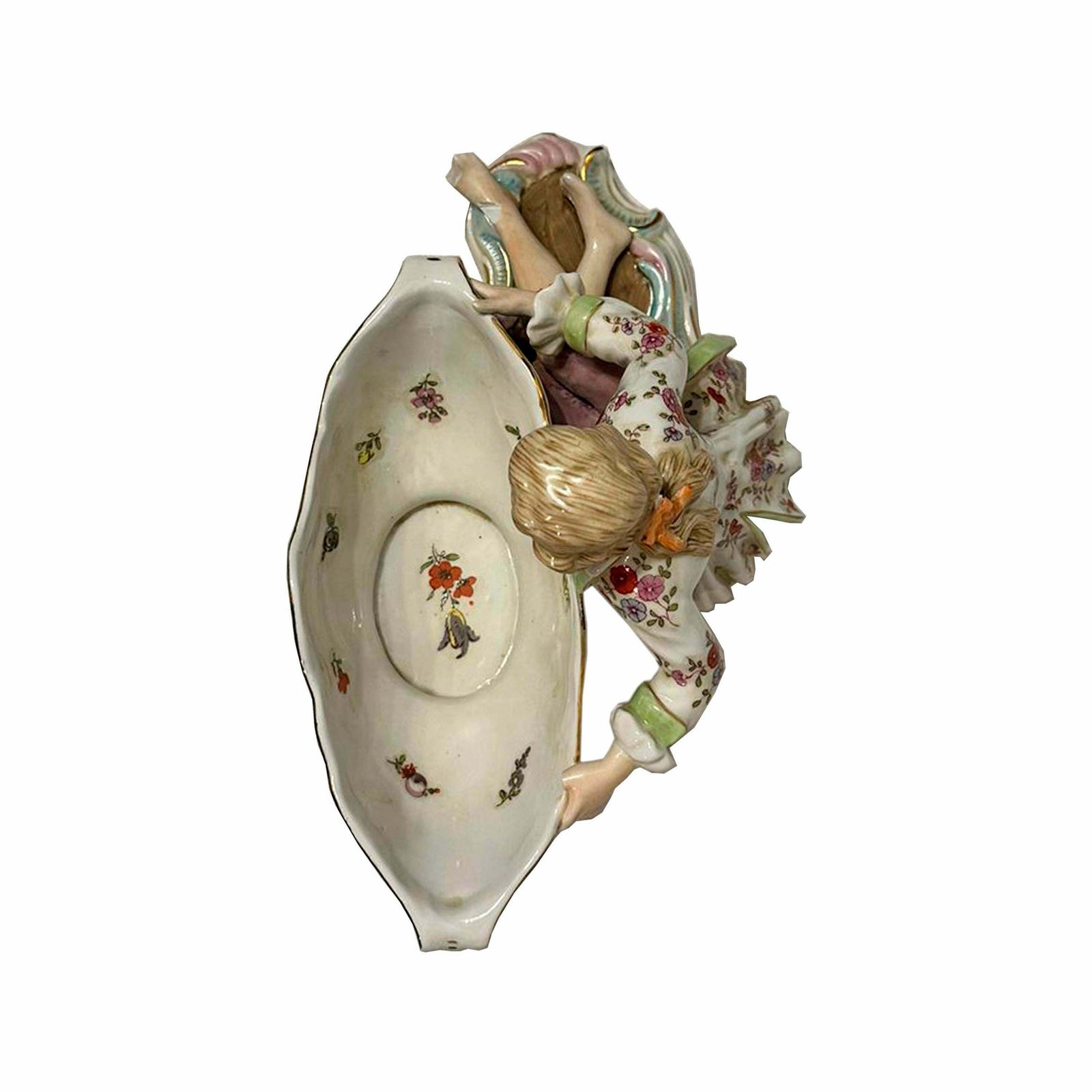 Rococo Porcelain Centerpiece By Maissen. Germany, 19th Century photo Home Decor