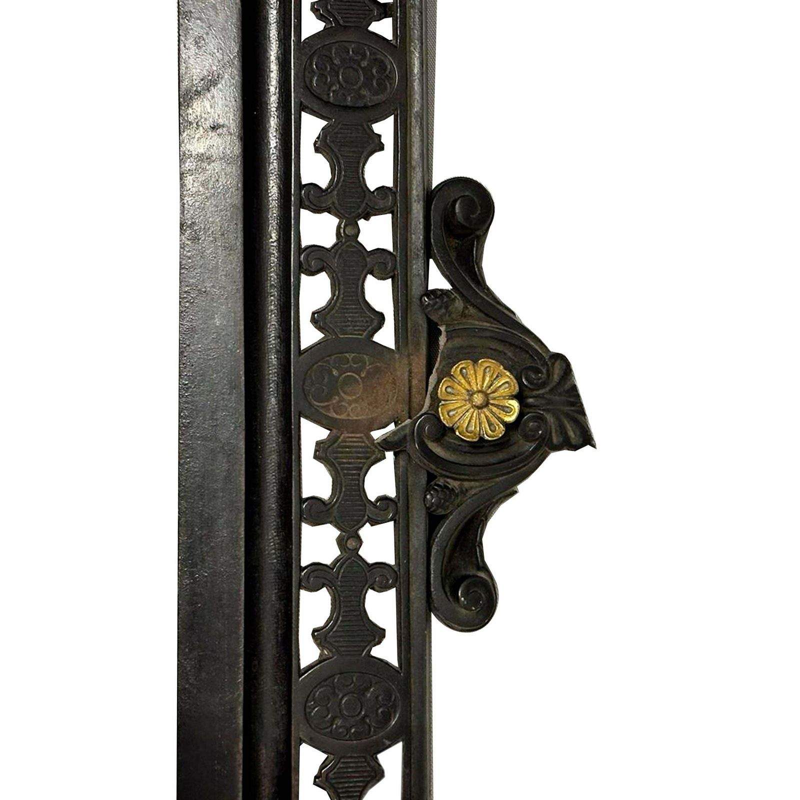 Empire Period Casted Iron And Bronce Fireplace Front, France, 19th Century. photo furniture